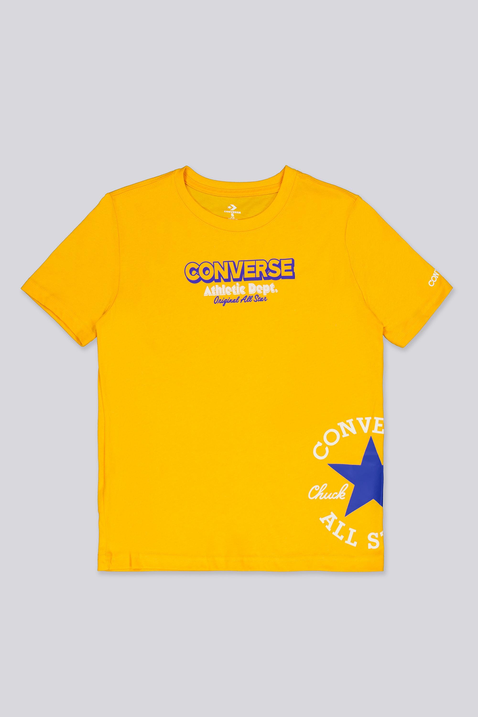 Camiseta Manga Corta Converse - Amarillo - Camiseta Algodón Niño talla 12