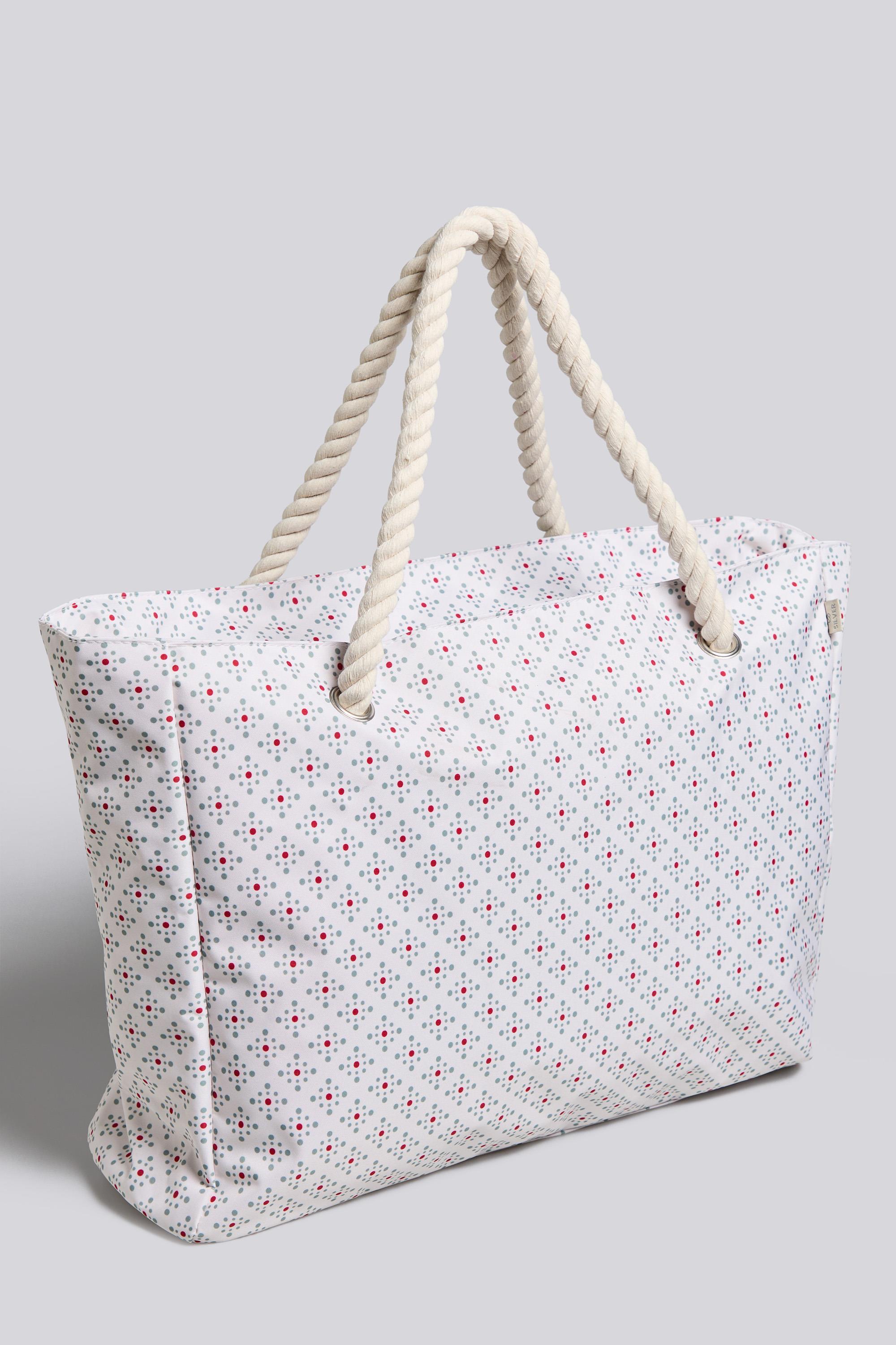 Bolso Tote Silver - Blanco - Bolso Playa talla T.U.