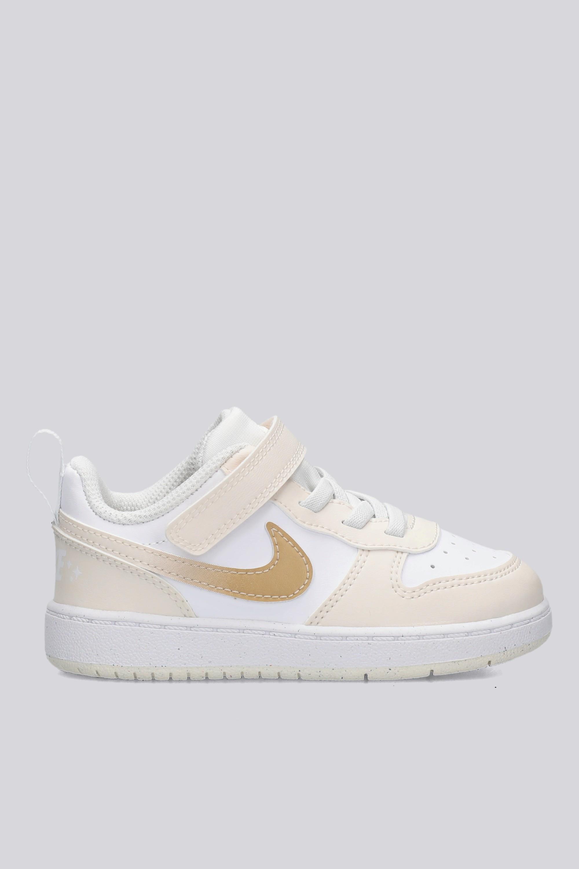 Court Borough Low - Blanco - Zapatillas Velcro Niña