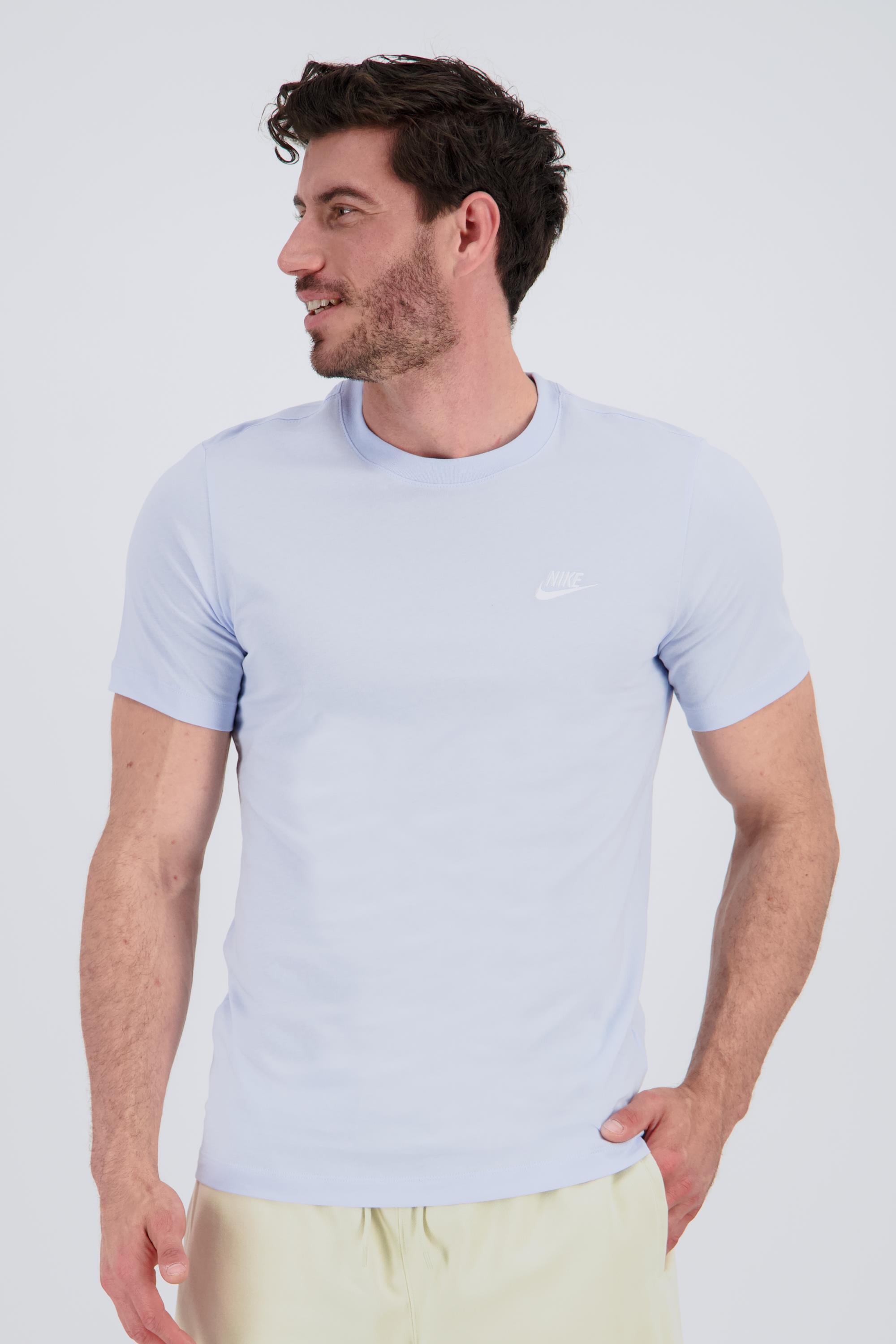 Nike Club - T-Shirt Algodão Médio Homem Azul