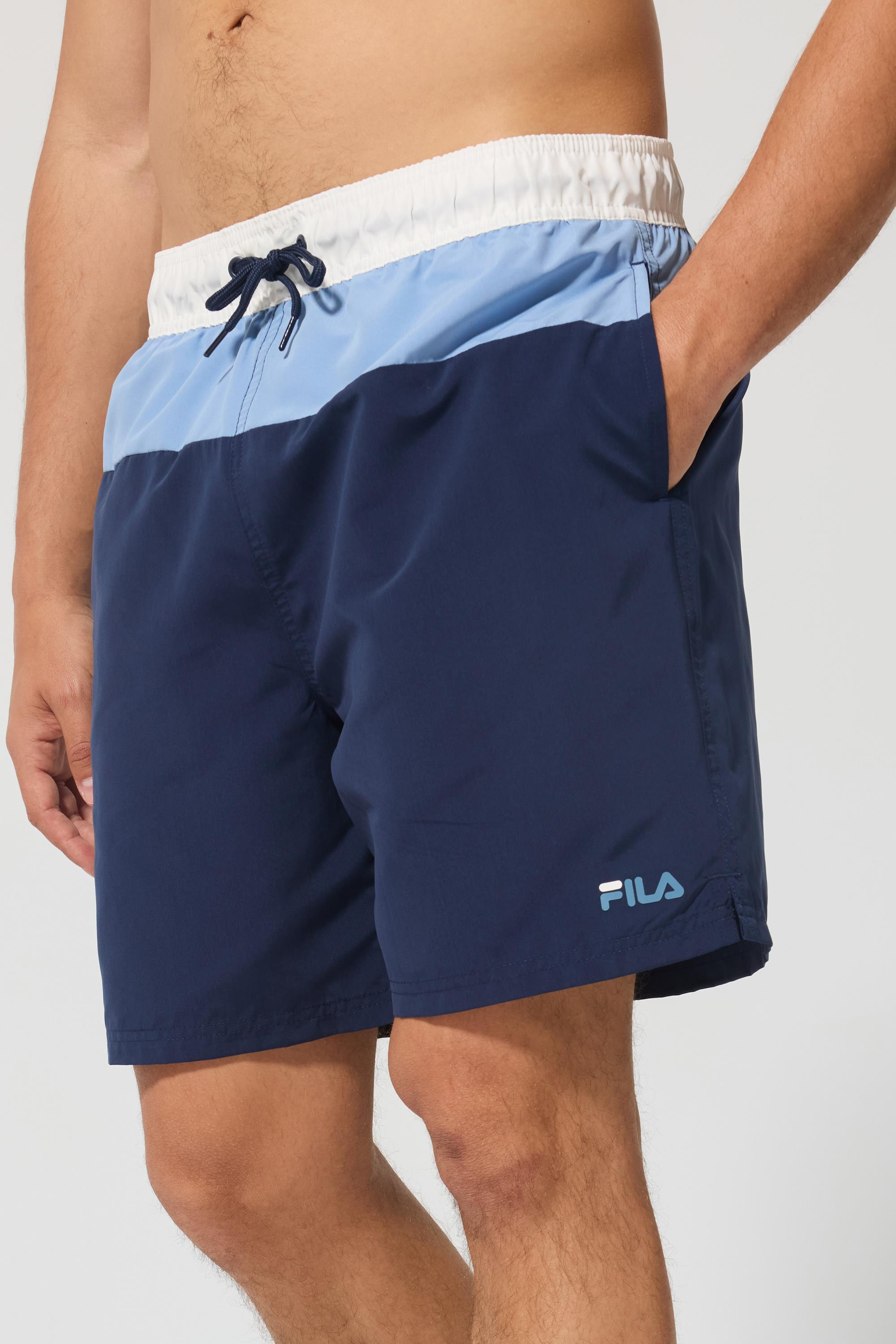 Bloques - Azul - Bañador + Malla Hombre talla