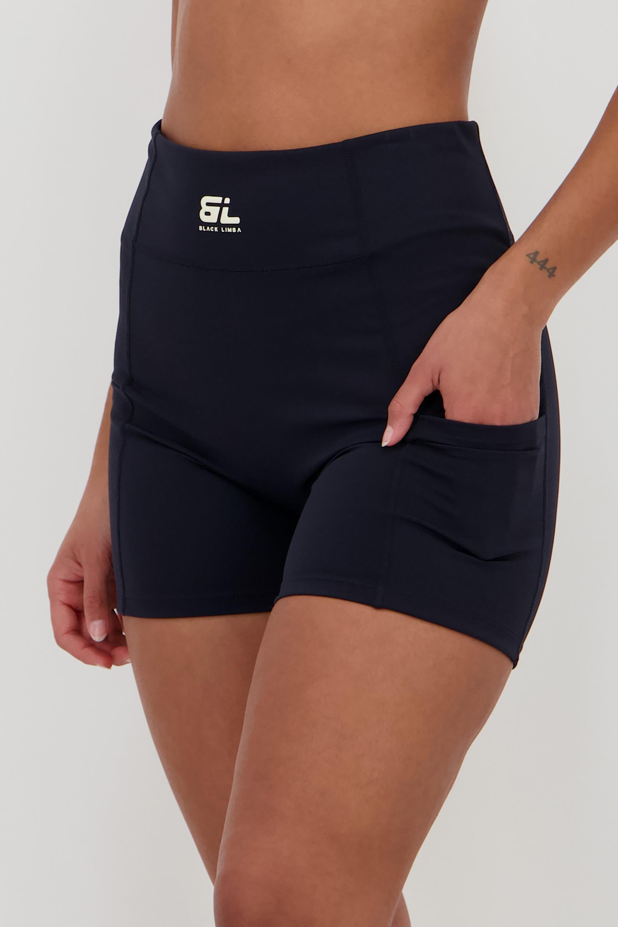Mallas Cortas Black Limba - Negro - Leggings Cortos Mujer MKP talla L