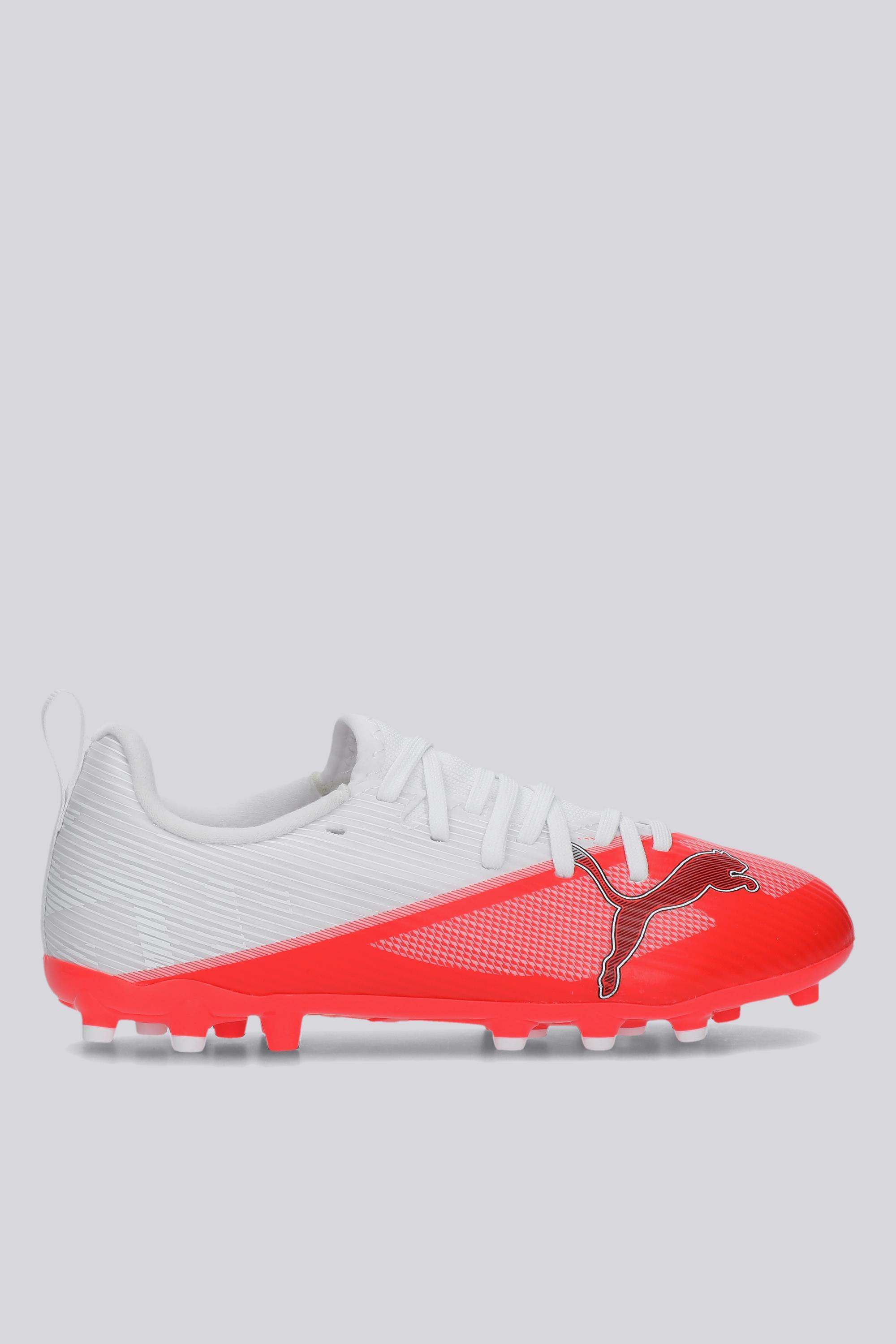 Botas Fútbol Tacos Niños Puma Ultra 7 Match MG Blancas