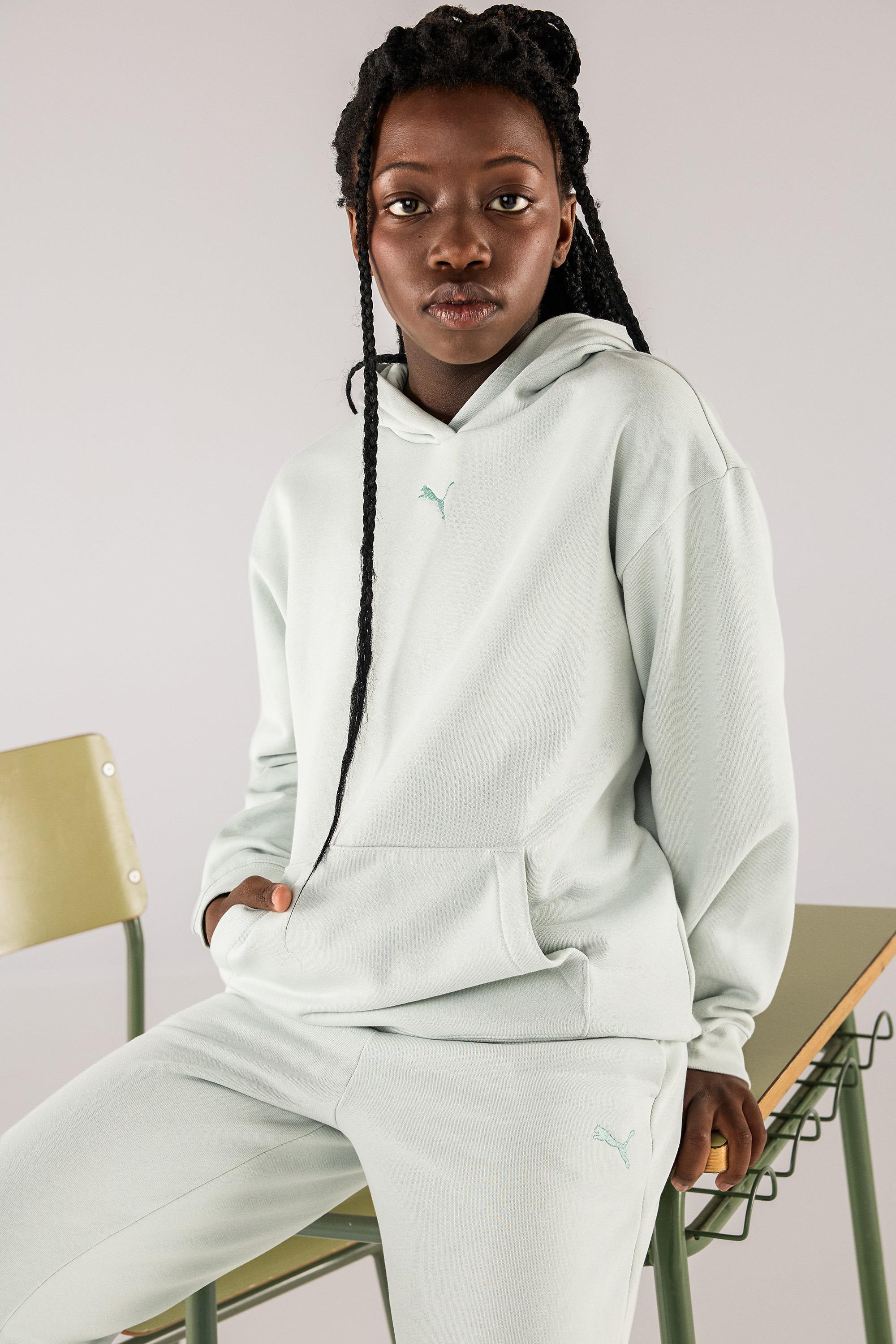 Sudadera Capucha Puma - Verde - Sudadera Felpa Niña talla 12