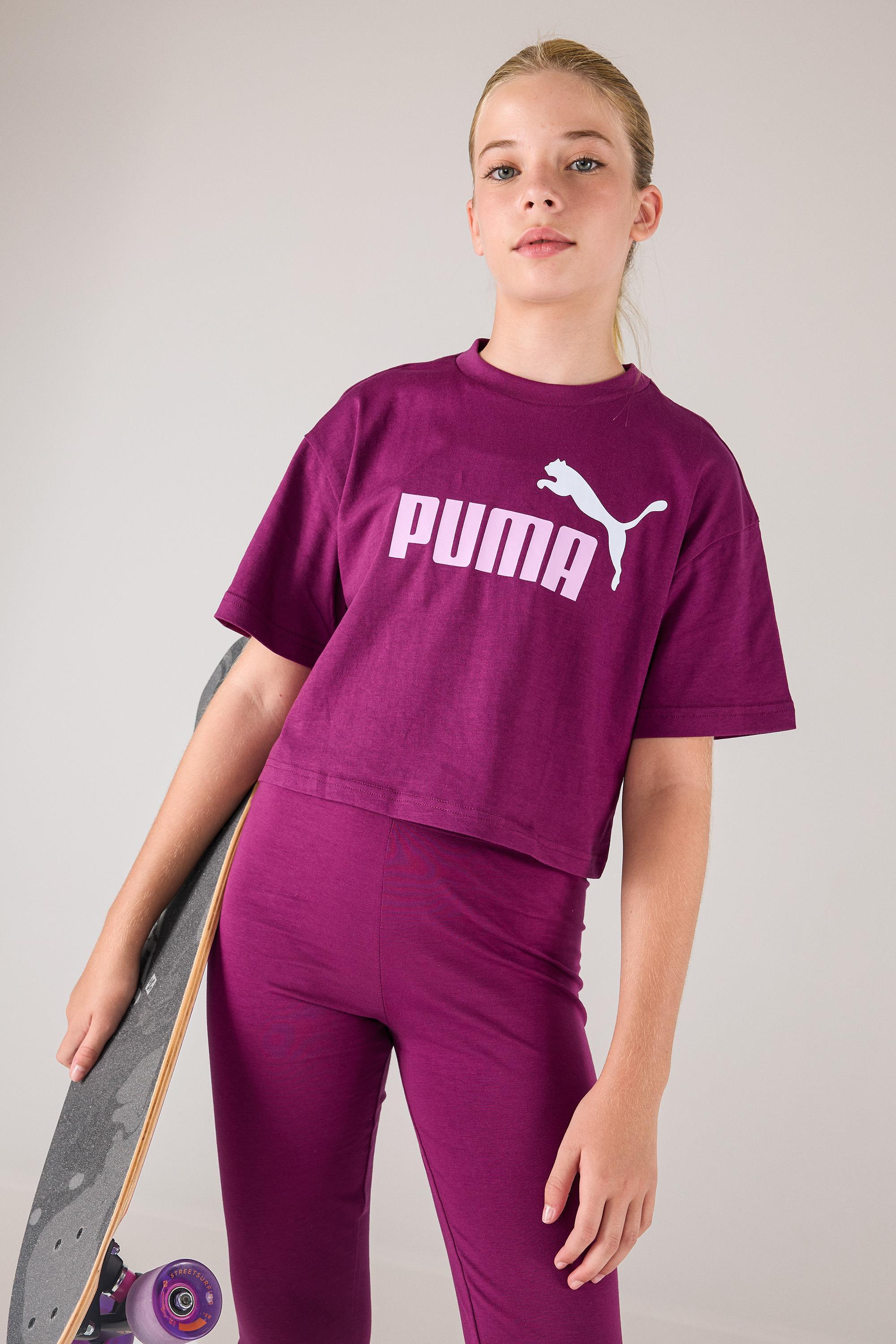 Camiseta Puma - Morado - Camiseta Algodón Niña talla 14
