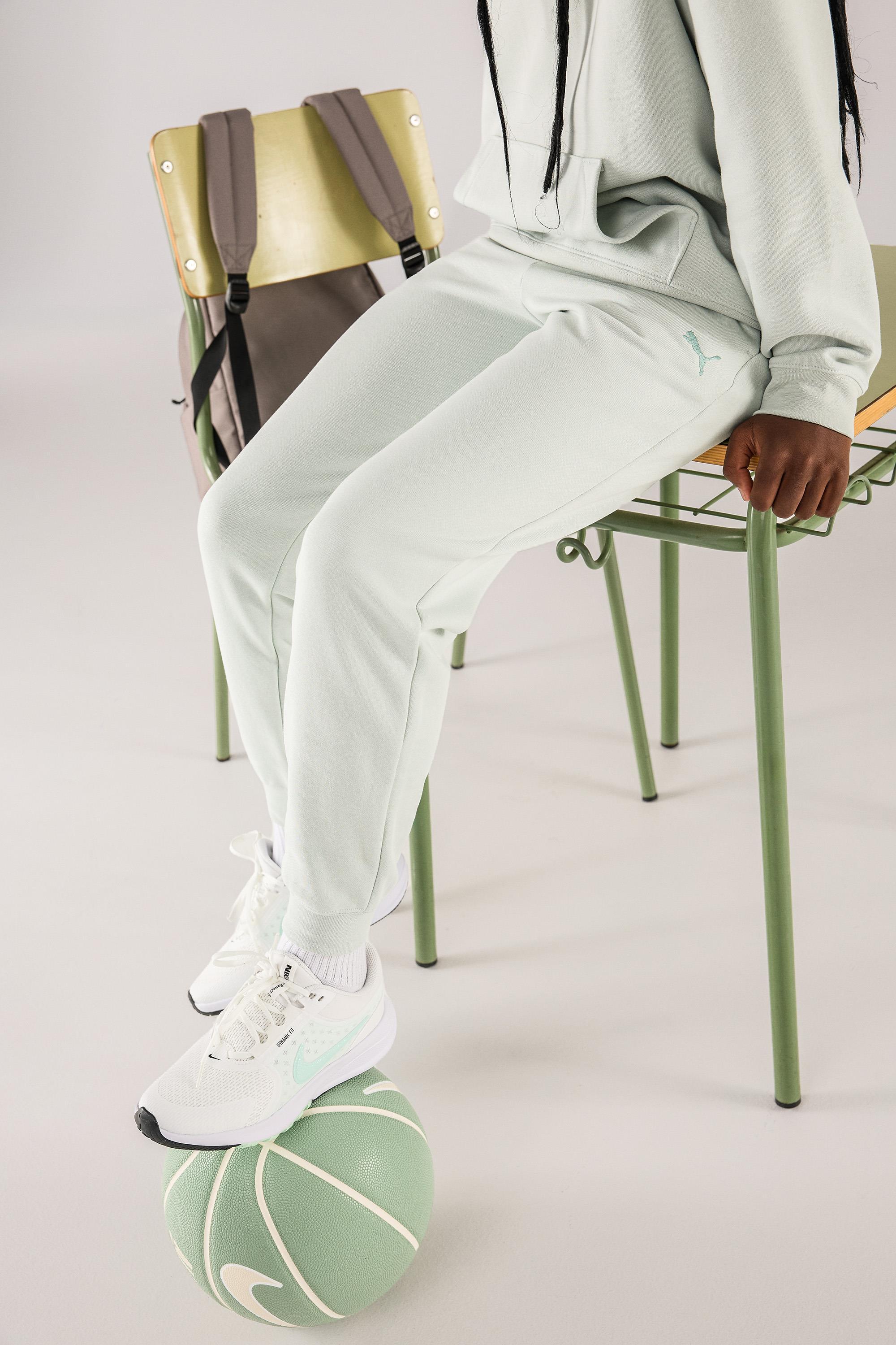 Pantalón Chándal Puma - Verde - Pantalón Felpa Niña talla 10