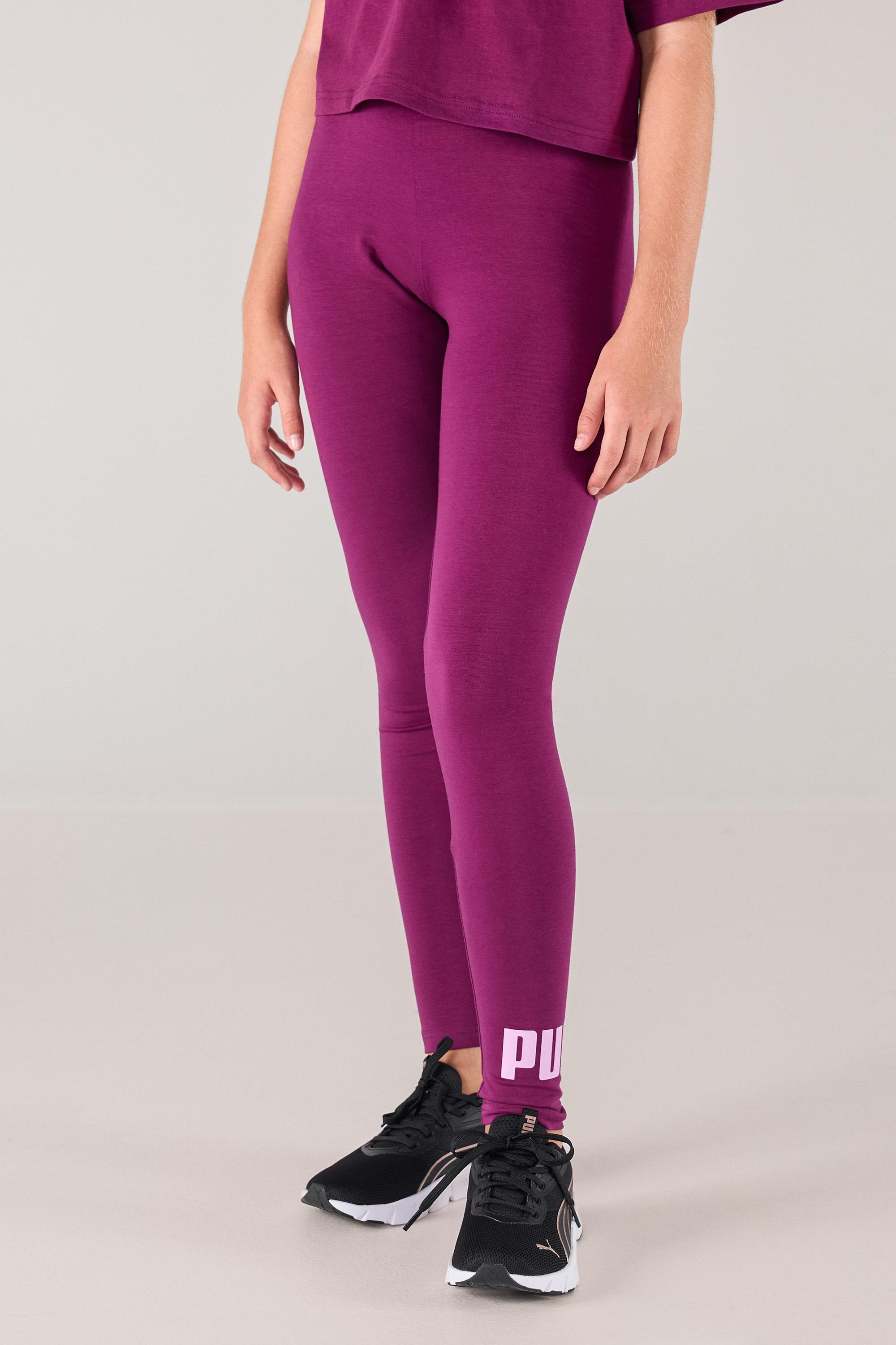 Mallas Largas Puma - Morado - Leggings Algodón Niña talla 10
