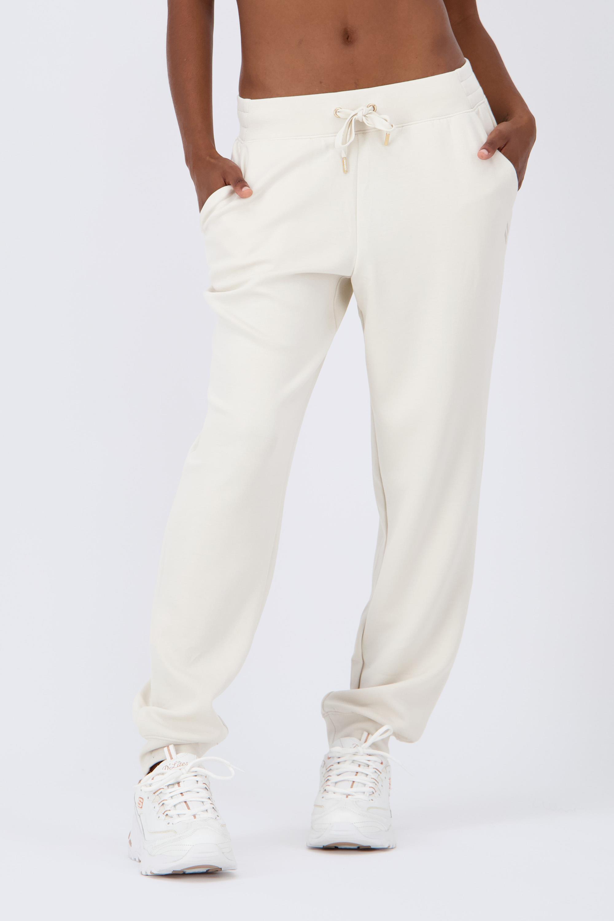 Pantalón Chándal Skechers - Blanco - Largo Mujer talla M