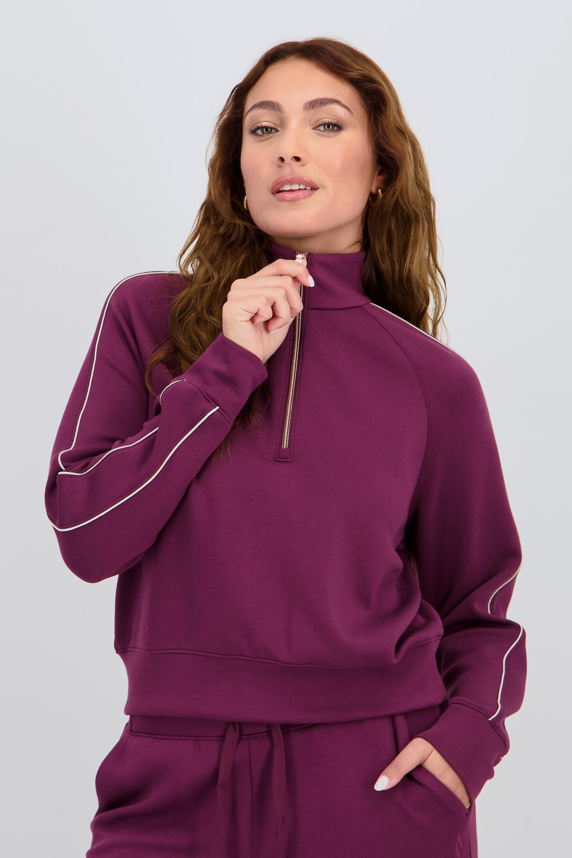 Sudadera Skechers - Berenjena - Mujer talla