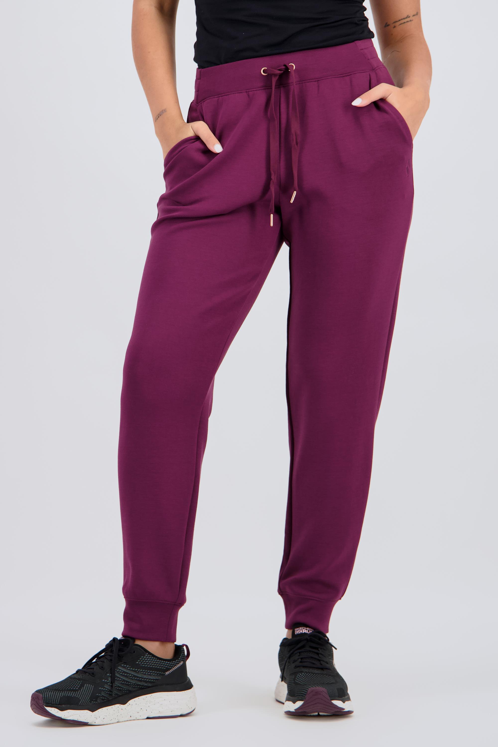 Pantalón Chándal Skechers - Berenjena - Largo Mujer talla