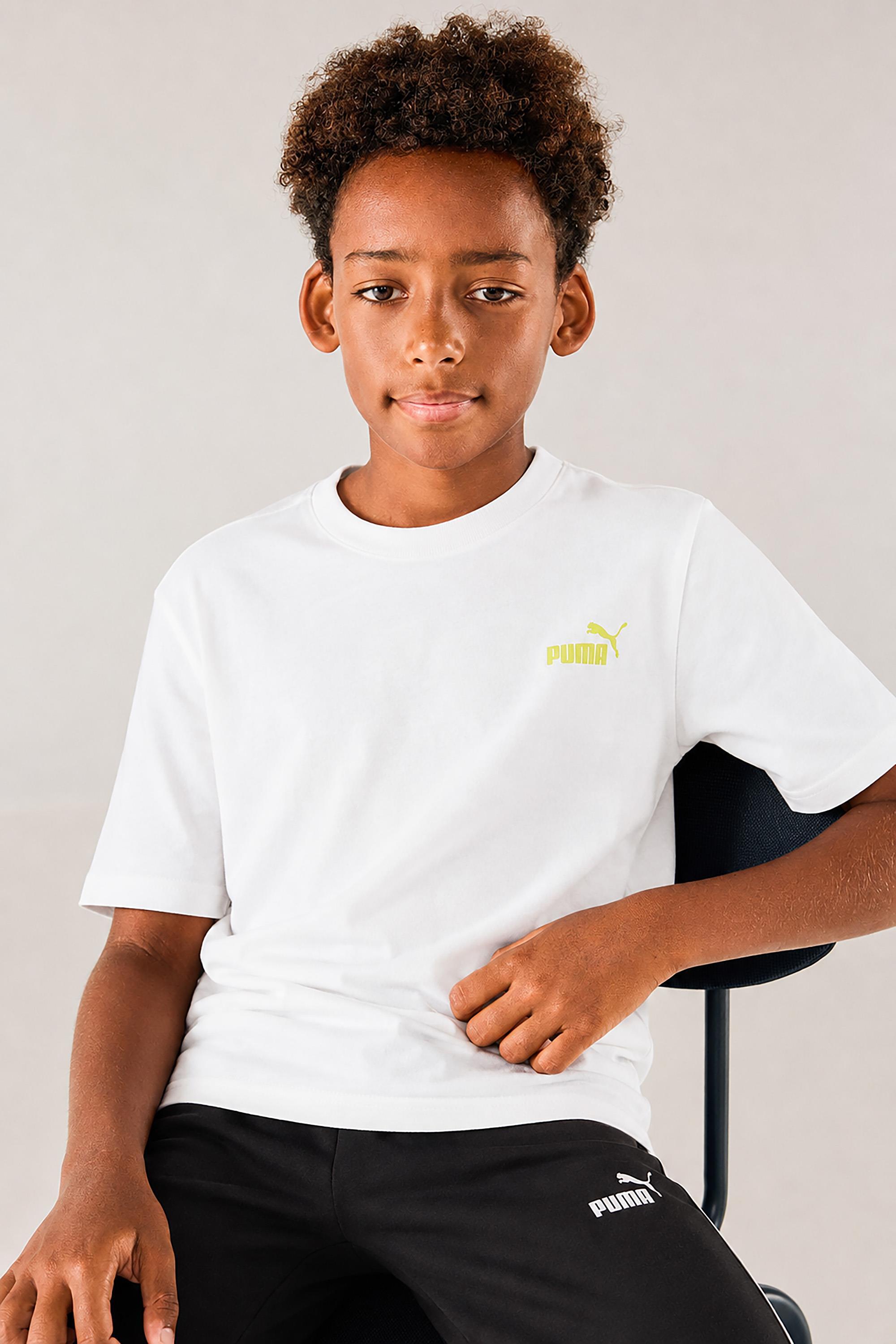 Camiseta Puma - Blanco - Camiseta Manga Corta Niño talla 10