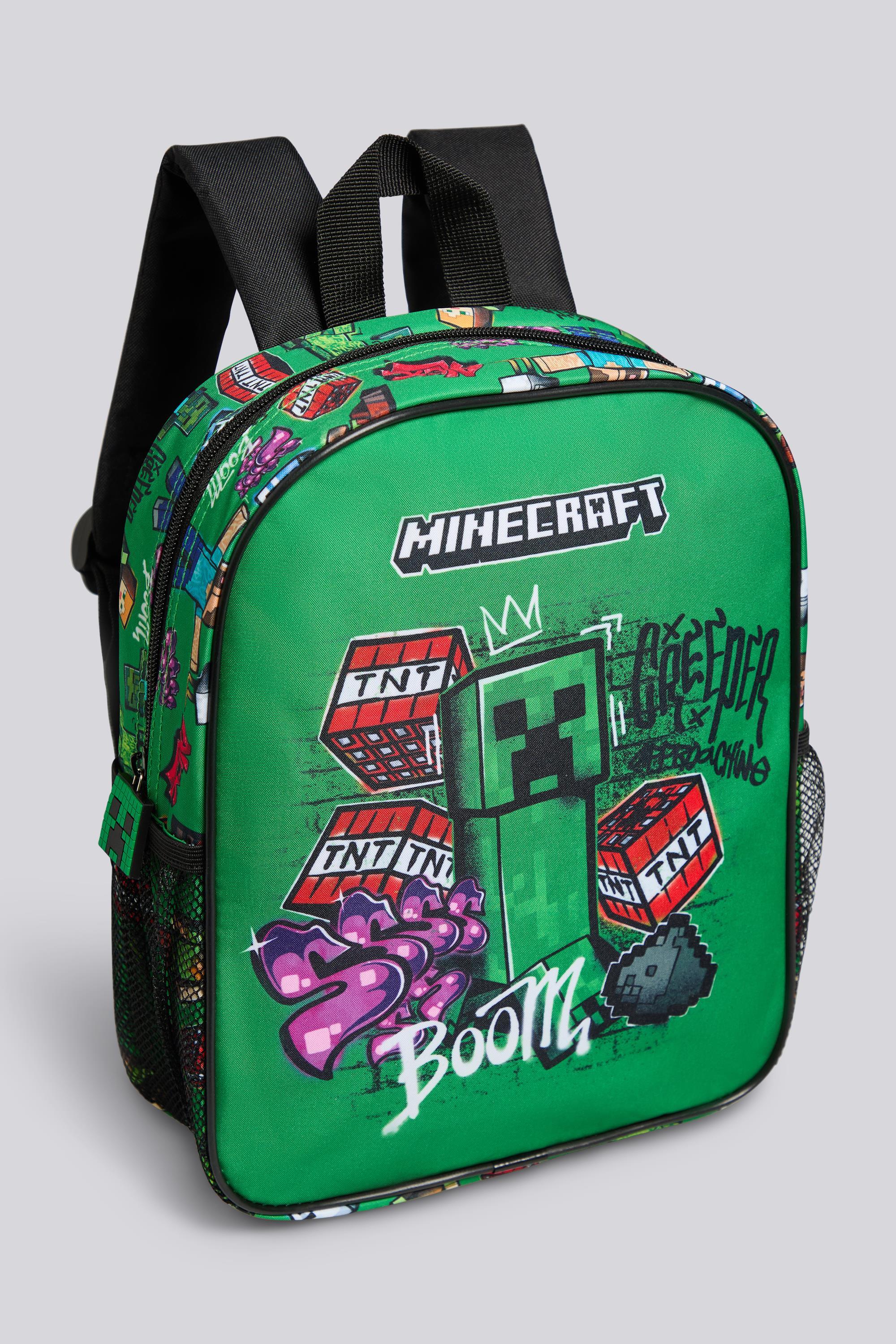 Mini Mochila Infantil Minecraft Negra talla T.U.