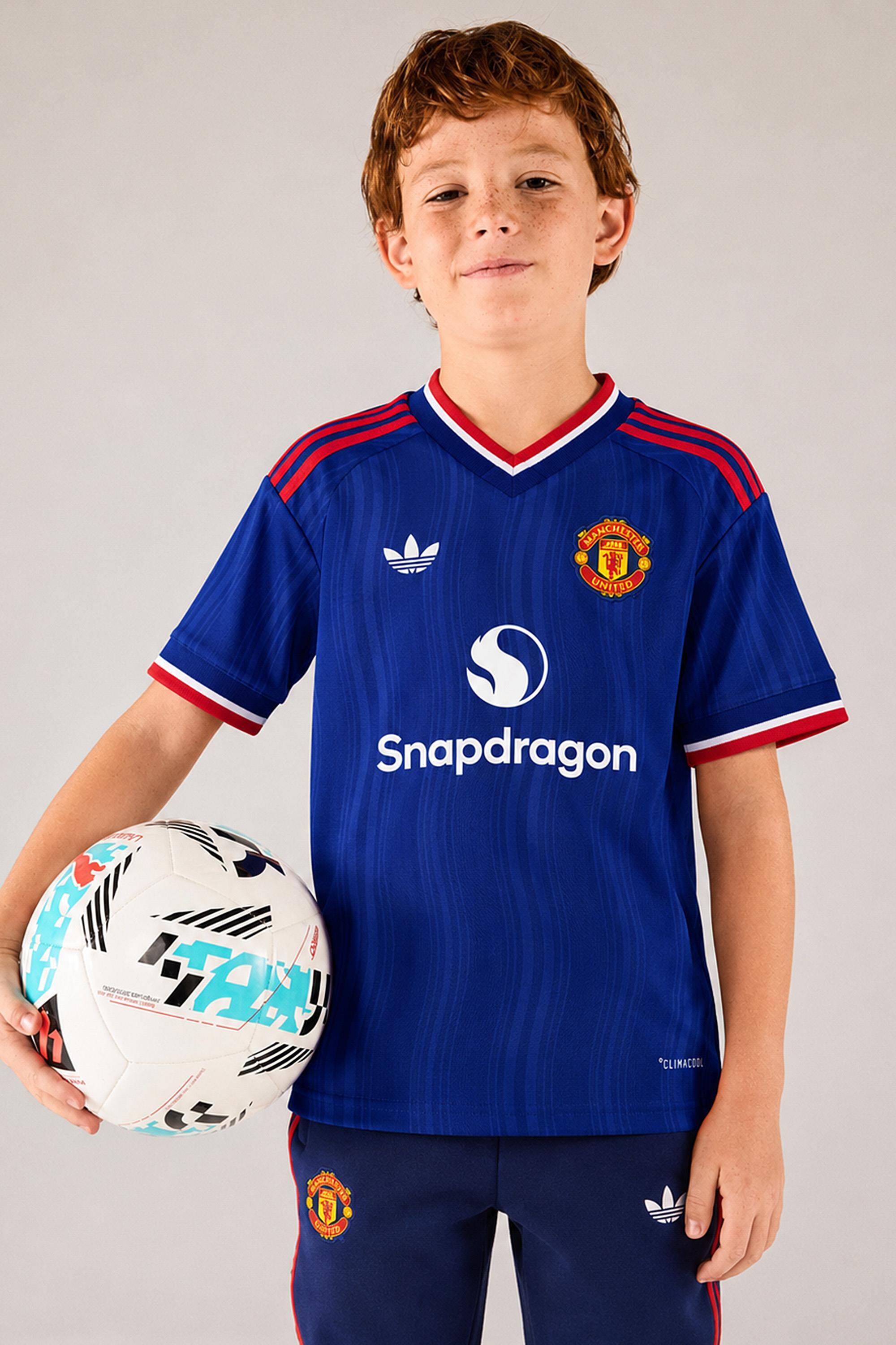 2ª Camiseta Manchester United 26/27 Jr Azul talla 10