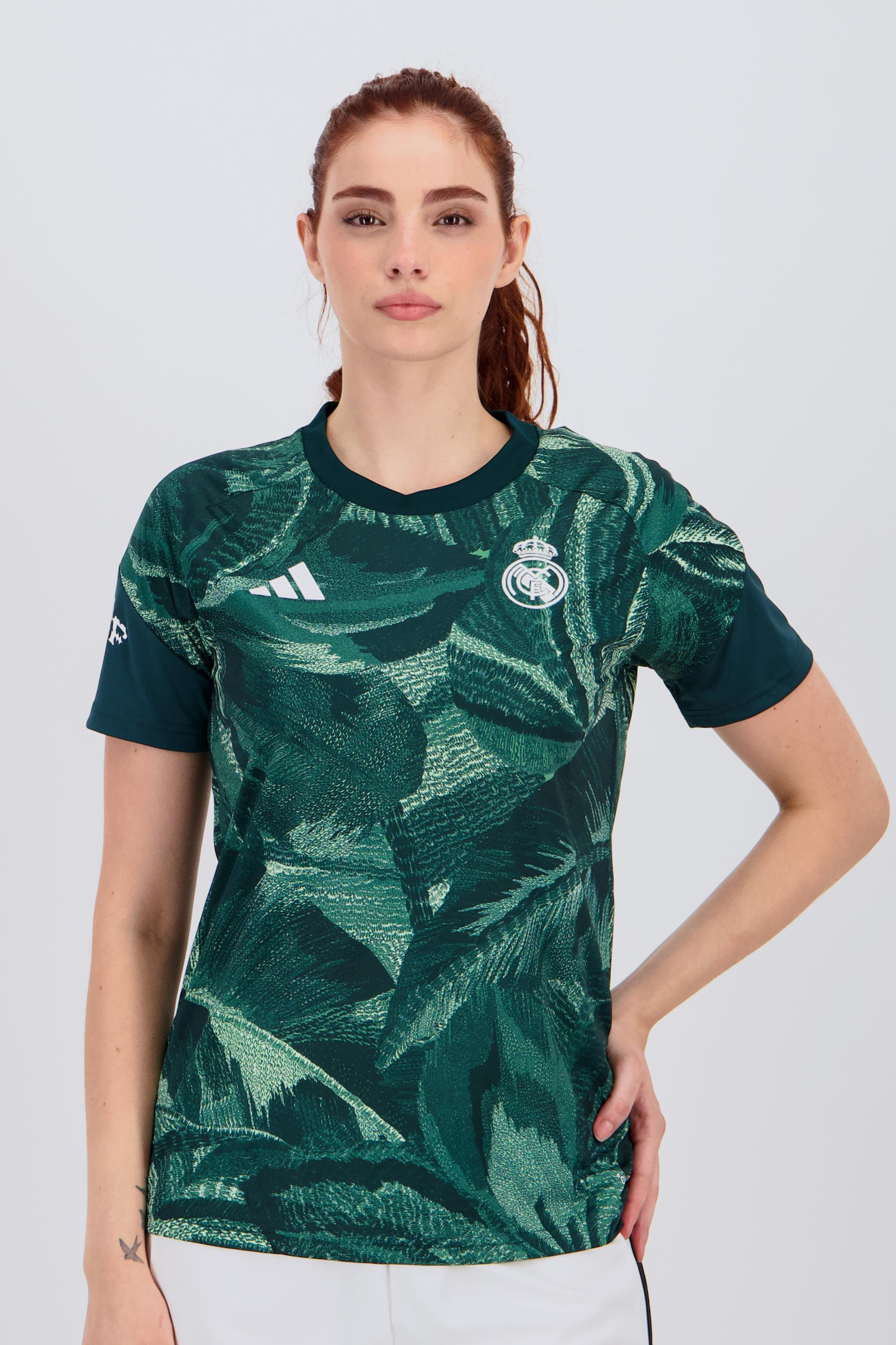 Camiseta Real Madrid - Prepartido Mujer