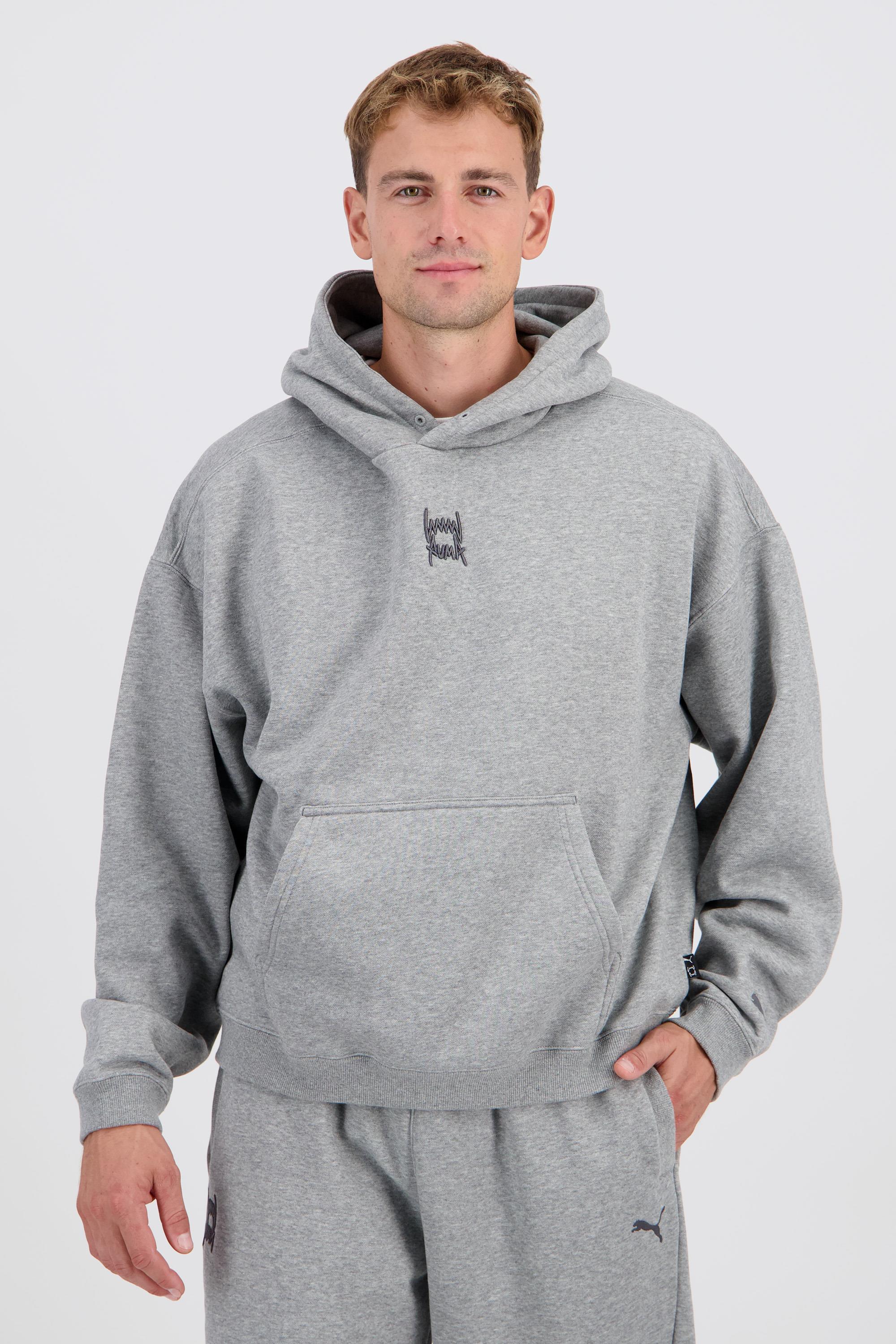 Puma Hoops - Gris - Sudadera Capucha Hombre talla 2XL