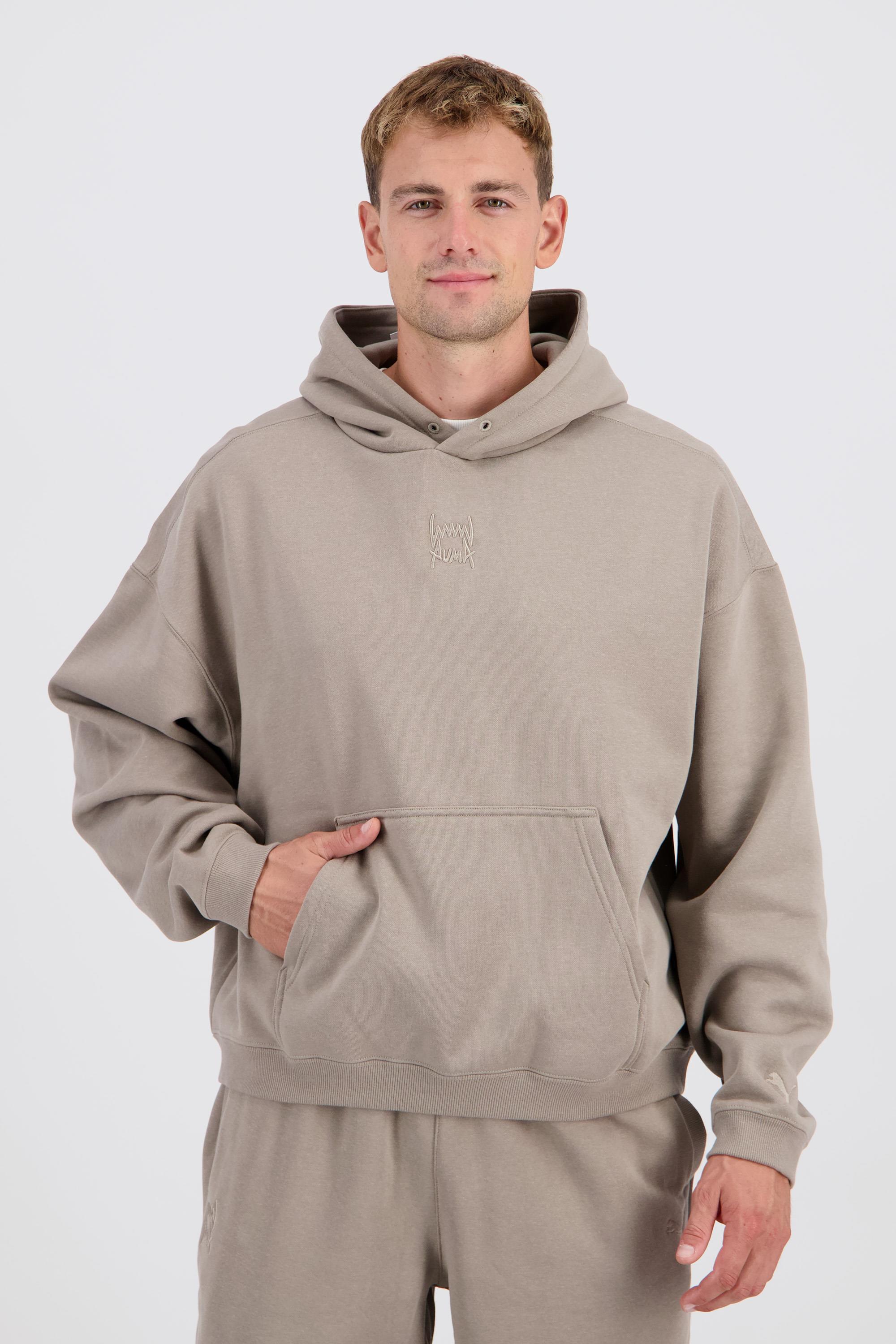 Puma Hoops - Marrón - Sudadera Capucha Hombre talla L