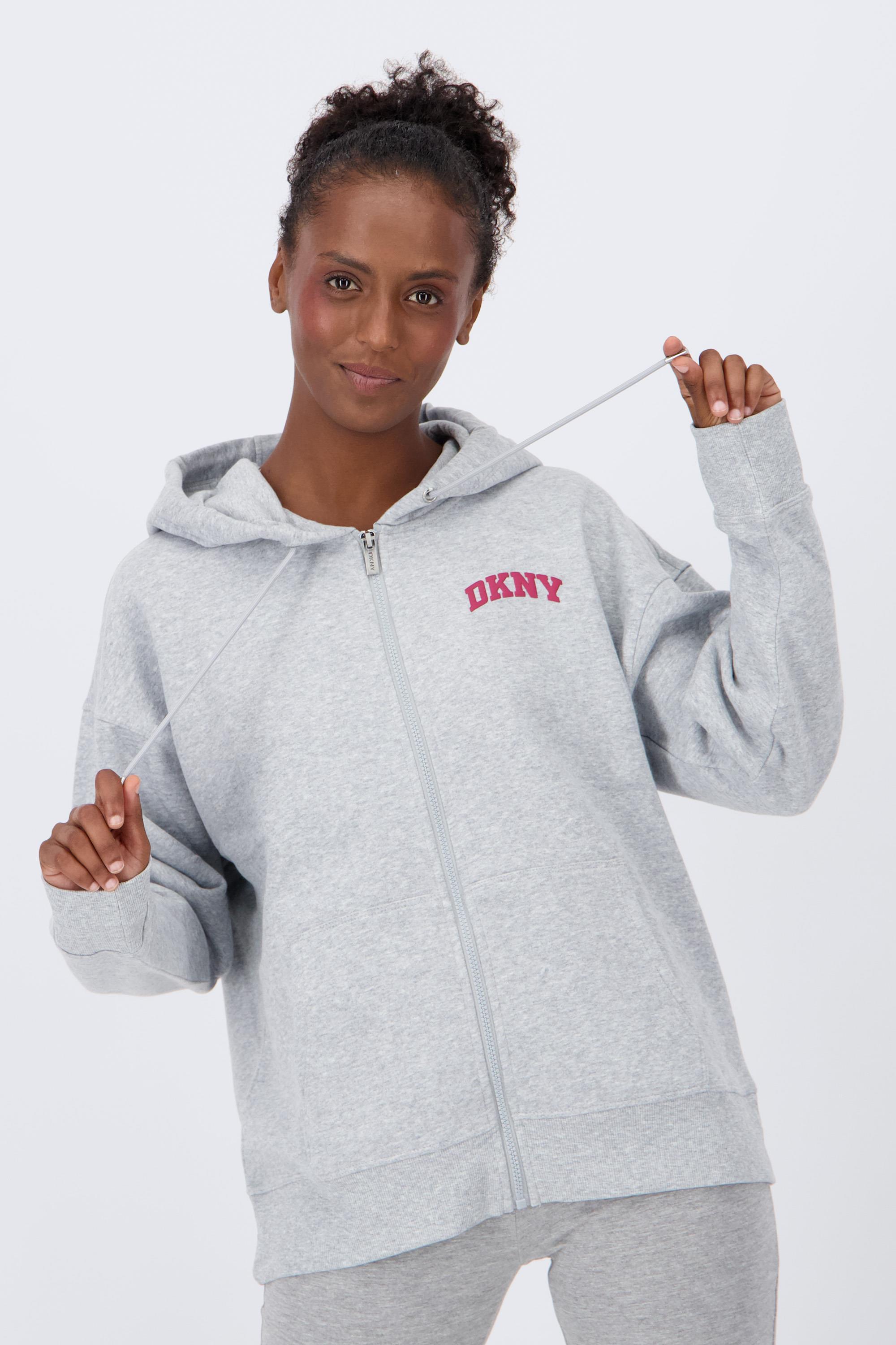 Sudadera DKNY - Gris - Sudadera Cremallera Mujer talla XS