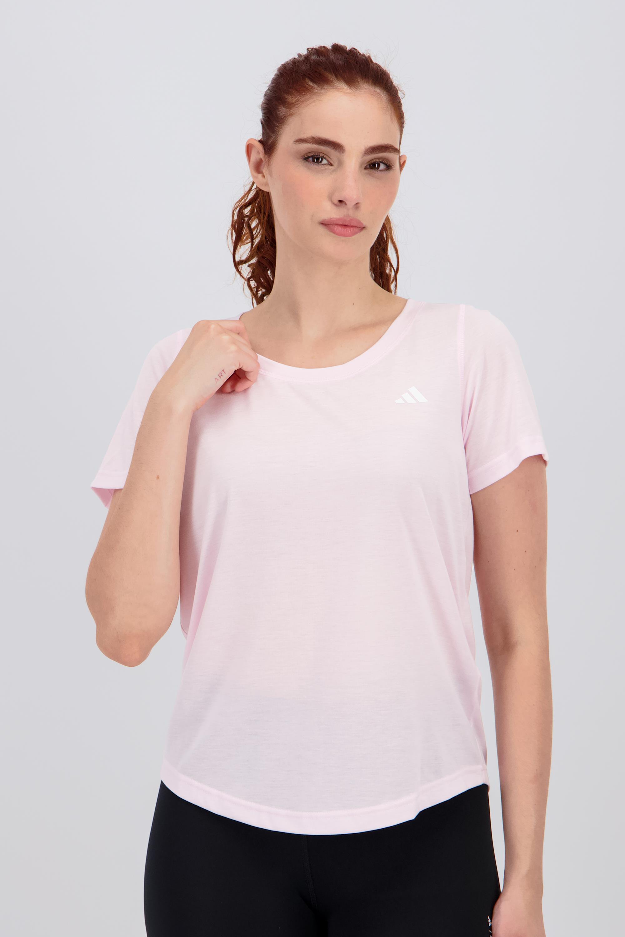 Camiseta adidas - Rosa - Camiseta Fitness Mujer MKP talla M