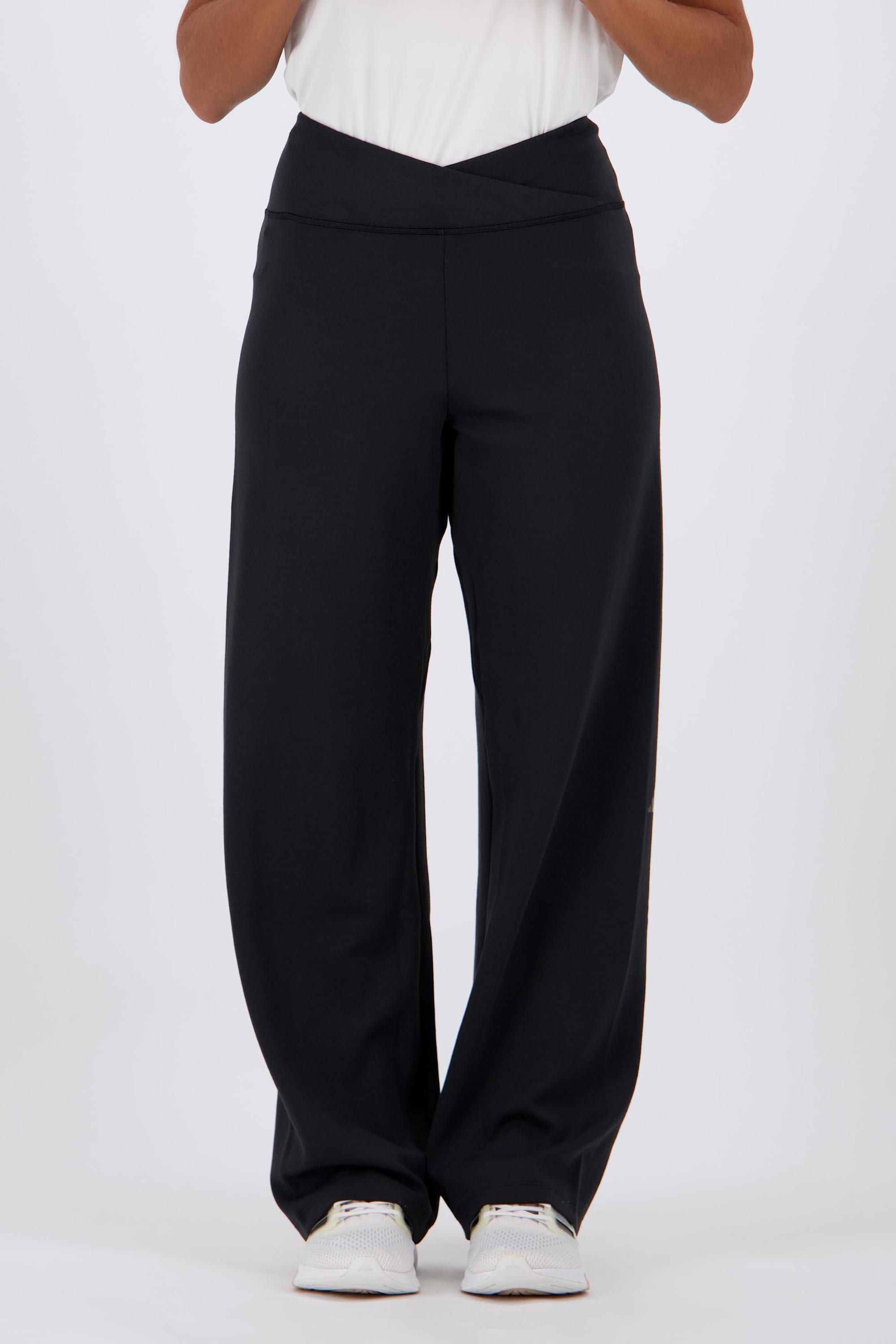 Pantalón Largo adidas - Negro - Pantalón Cintura Cruzada Mujer talla S