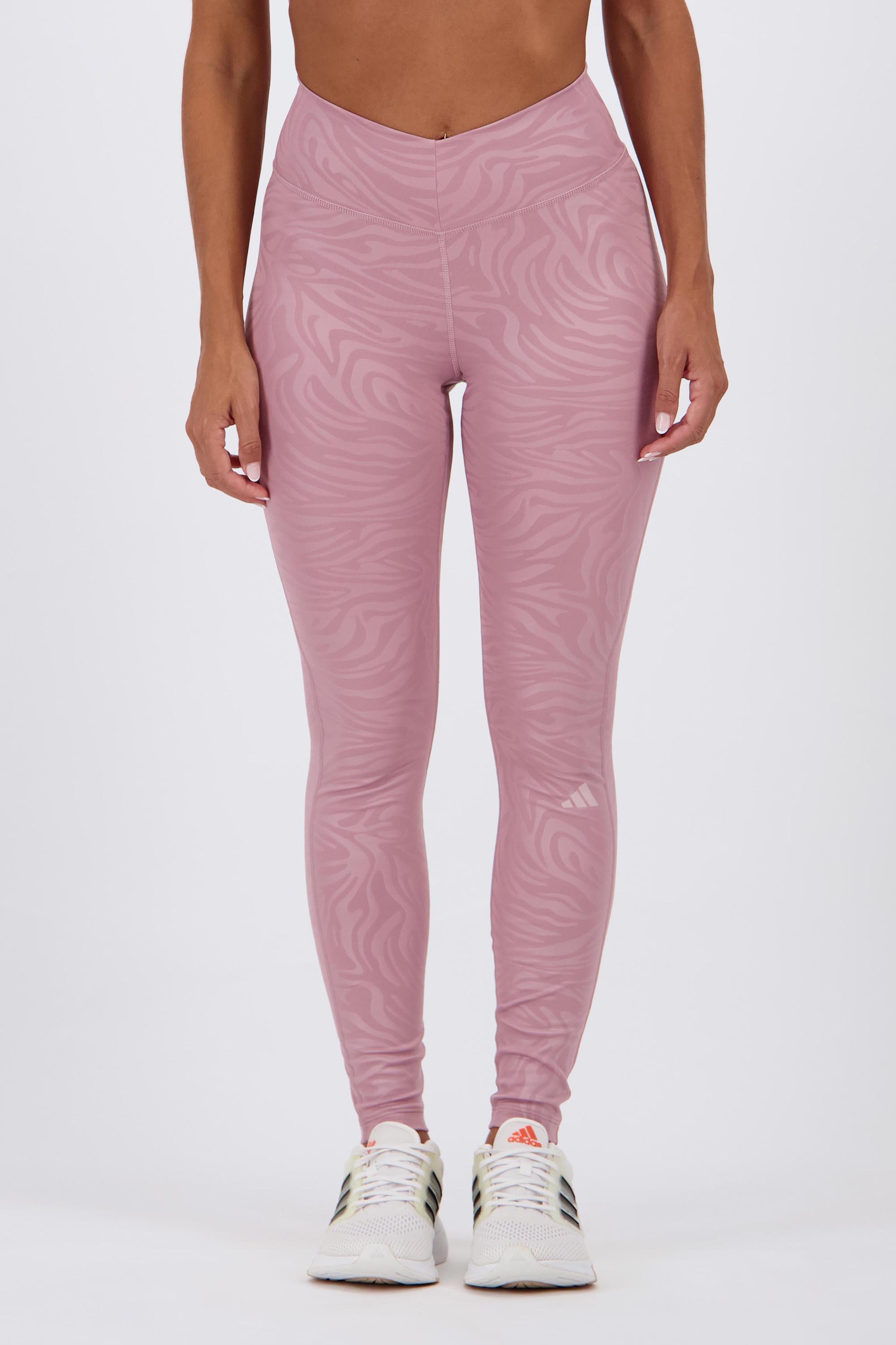 Mallas Cintura Alta adidas - Rosa - Leggings Largos Mujer talla S