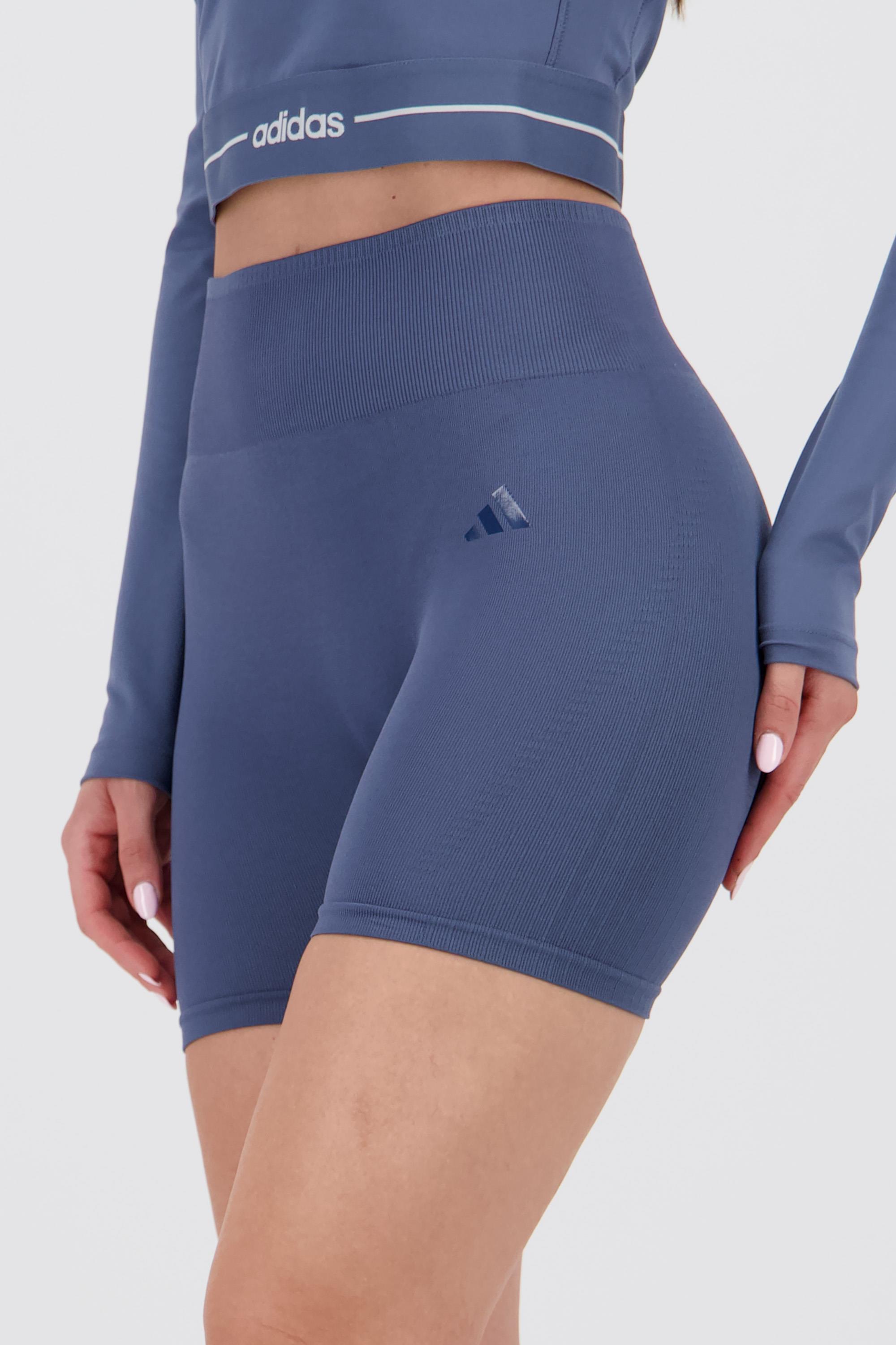 Adidas Mallas Cortas MKP Sin Costuras Mujer Azul