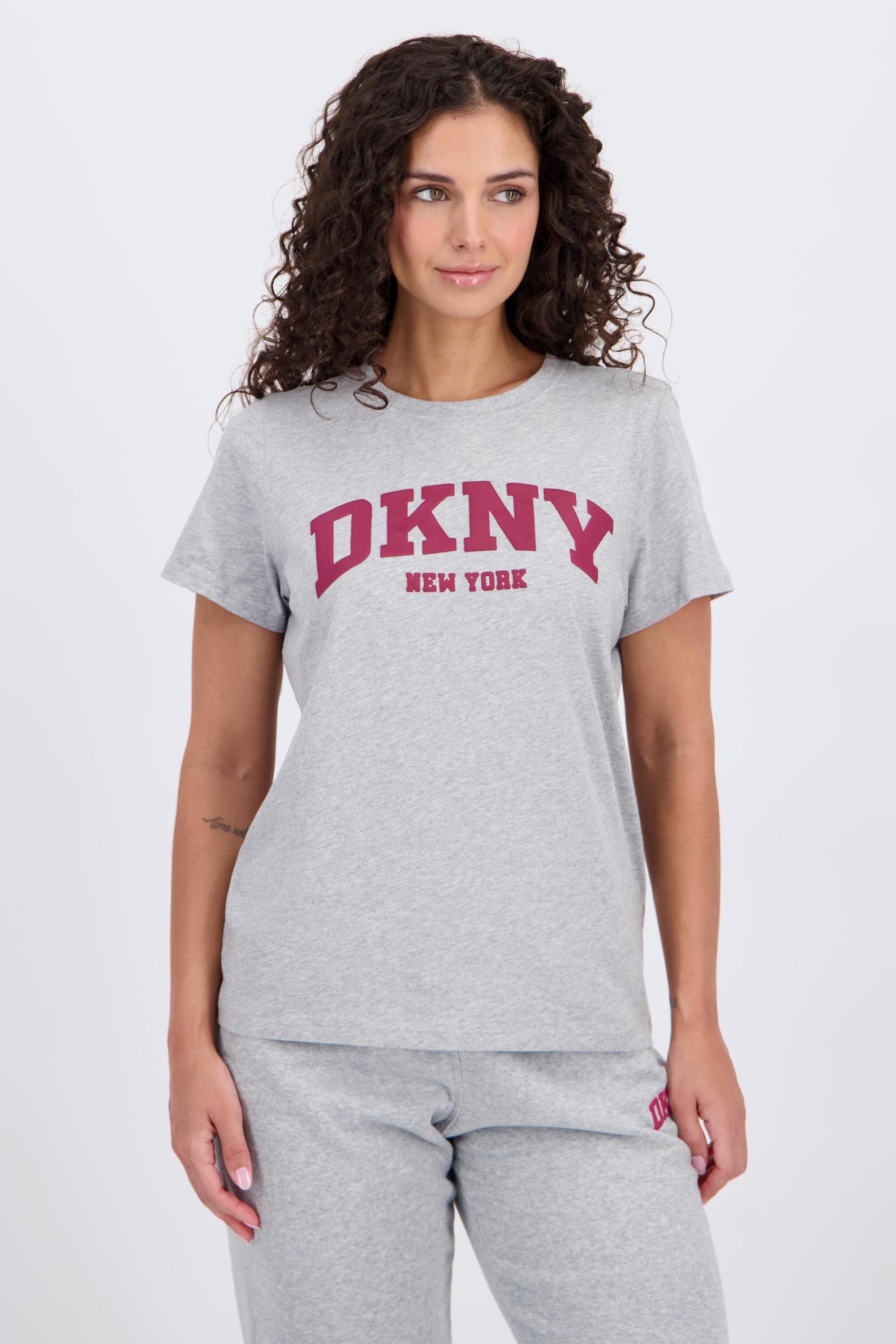 Camiseta DKNY - Gris - Camiseta Mujer talla L