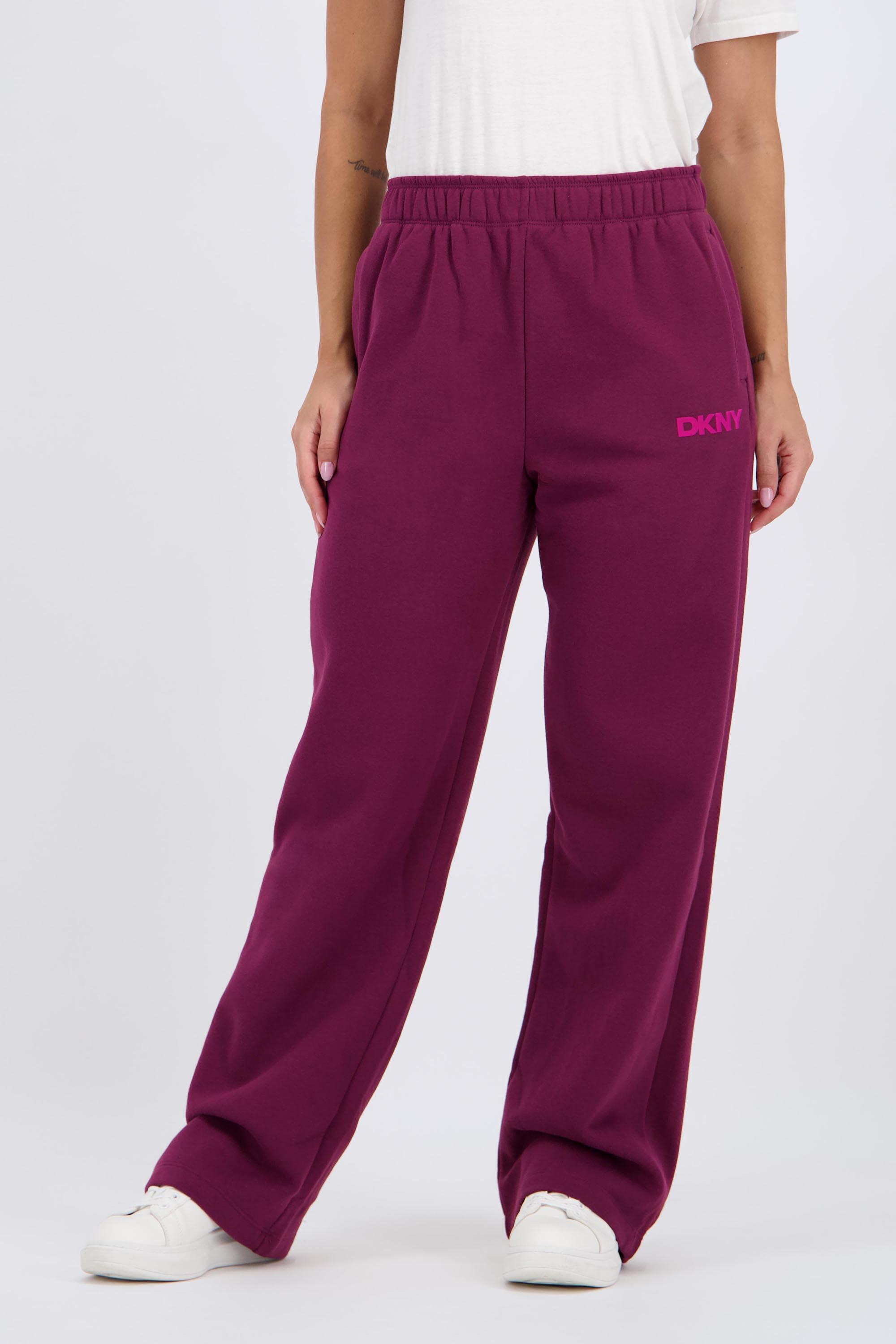 Pantalón Chándal DKNY - Rojo - Pantalón Ancho Mujer talla M