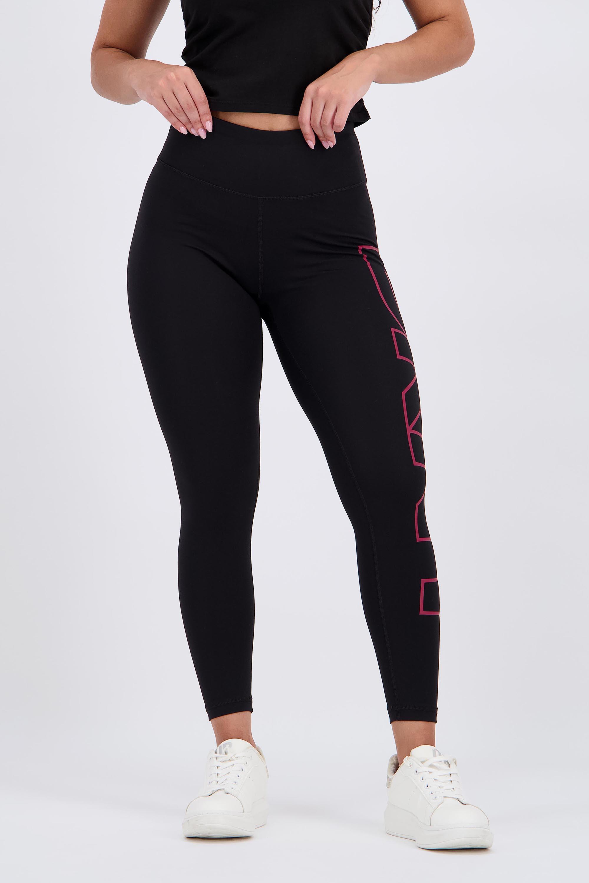 Mallas Largas DKNY - Negro - Leggings Mujer talla L