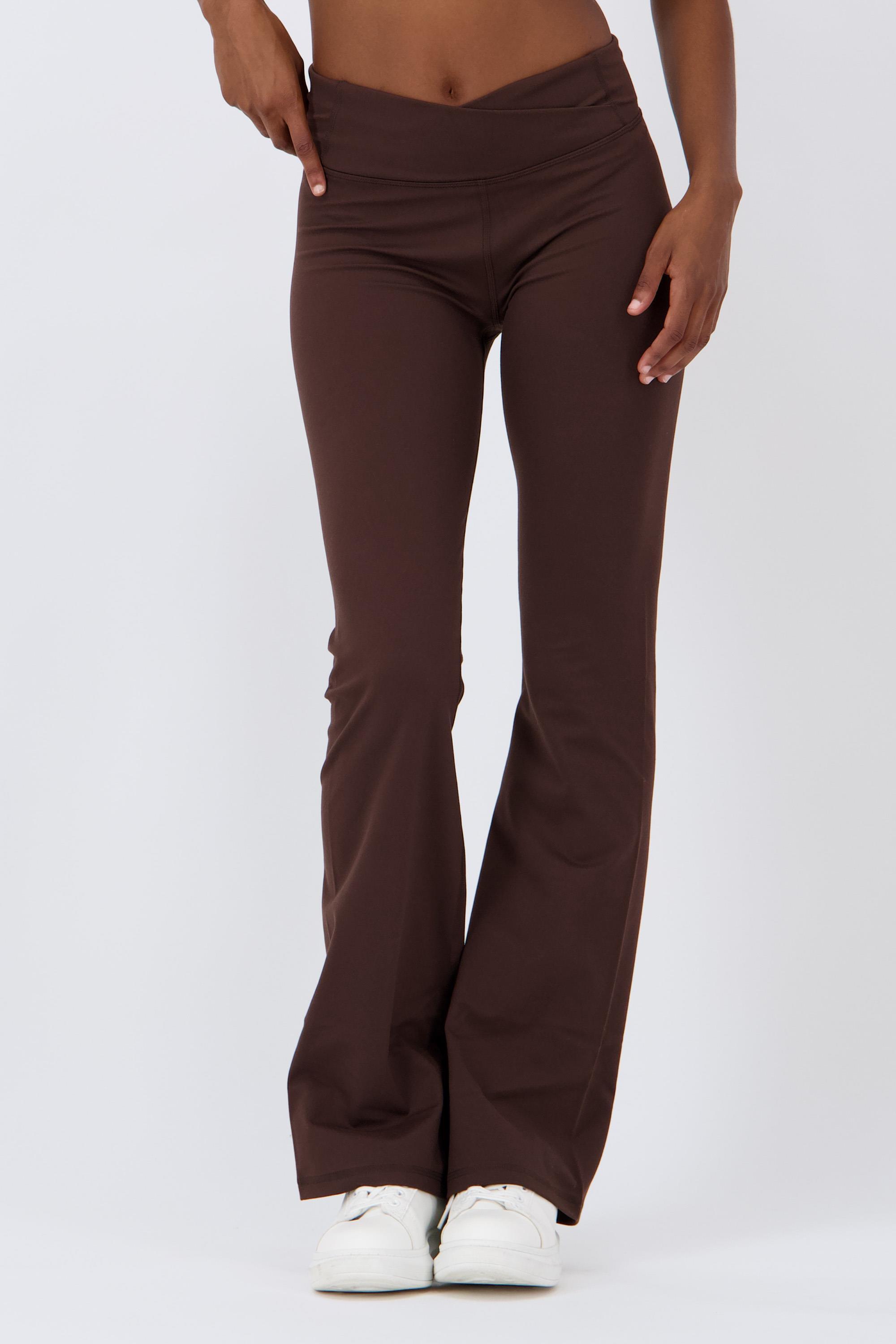 Mallas Campana DKNY - Marrón - Leggings Flare Mujer talla L