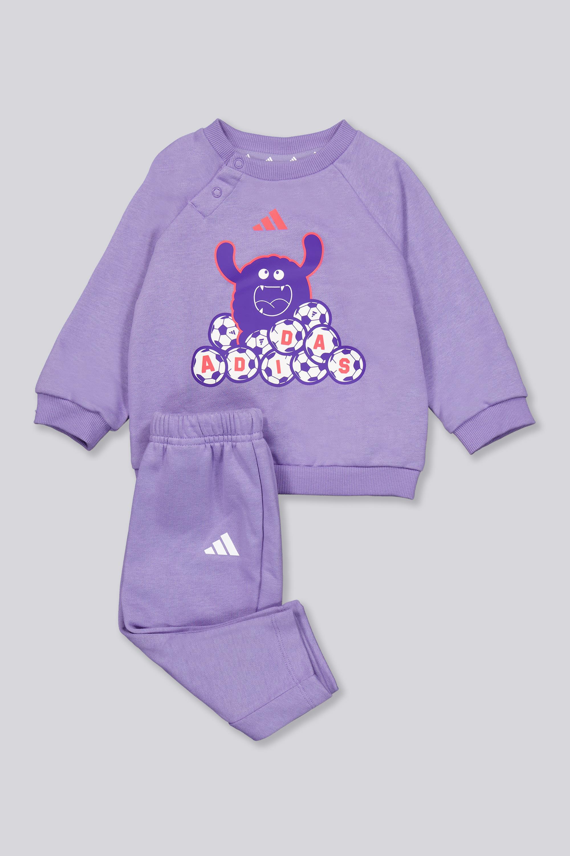 adidas Monster - Morado - Conjunto Felpa Bebé MKP talla 0-3 MESES
