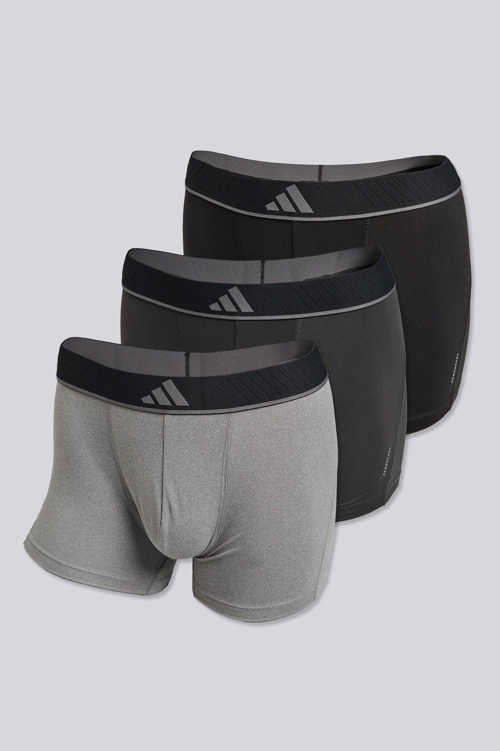 Calzoncillos adidas - Negro - Pack 3 Bóxers Hombre talla XL