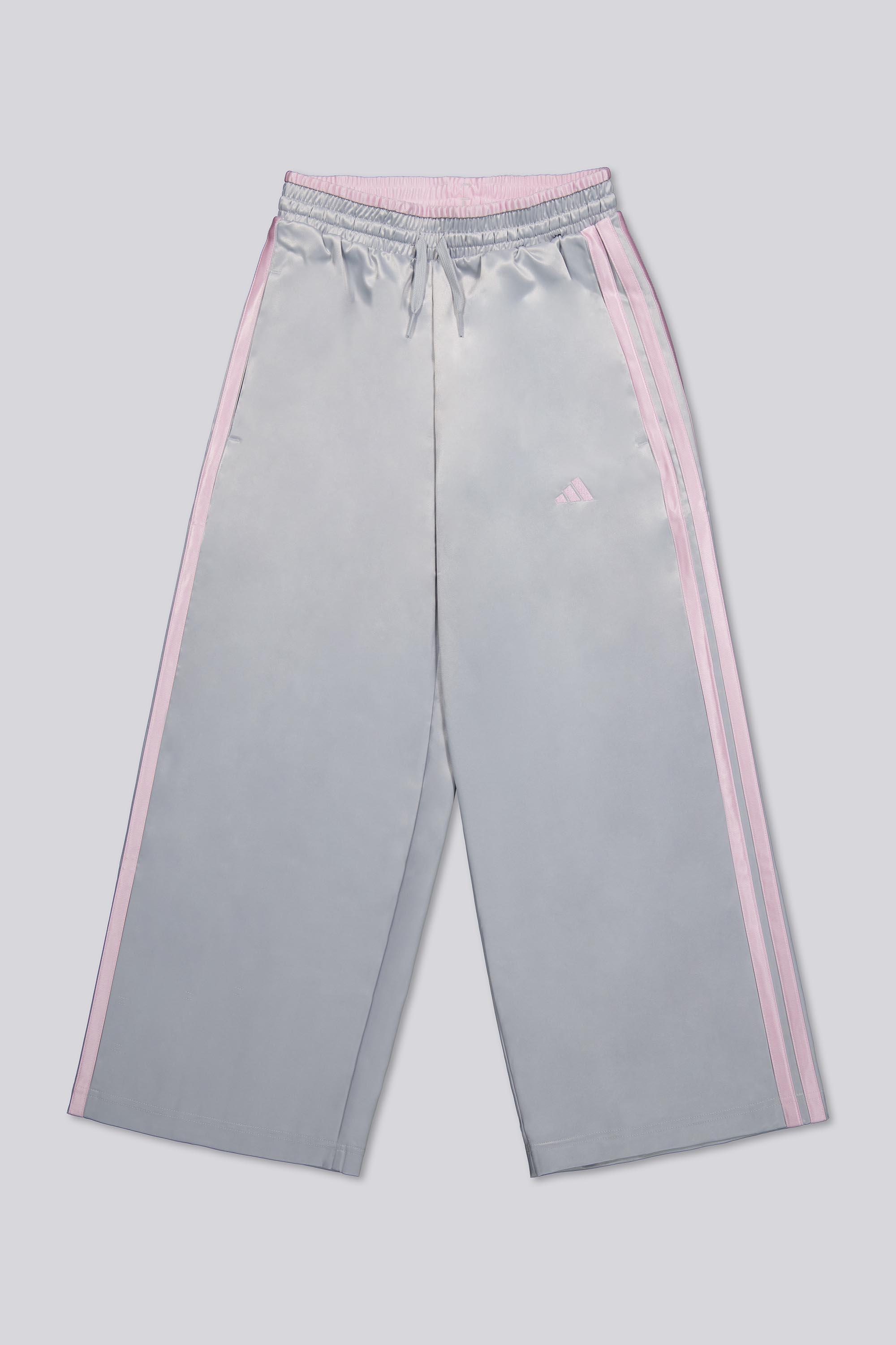 adidas 3 Stripes - Gris - Pantalón Ancho Niña talla 16