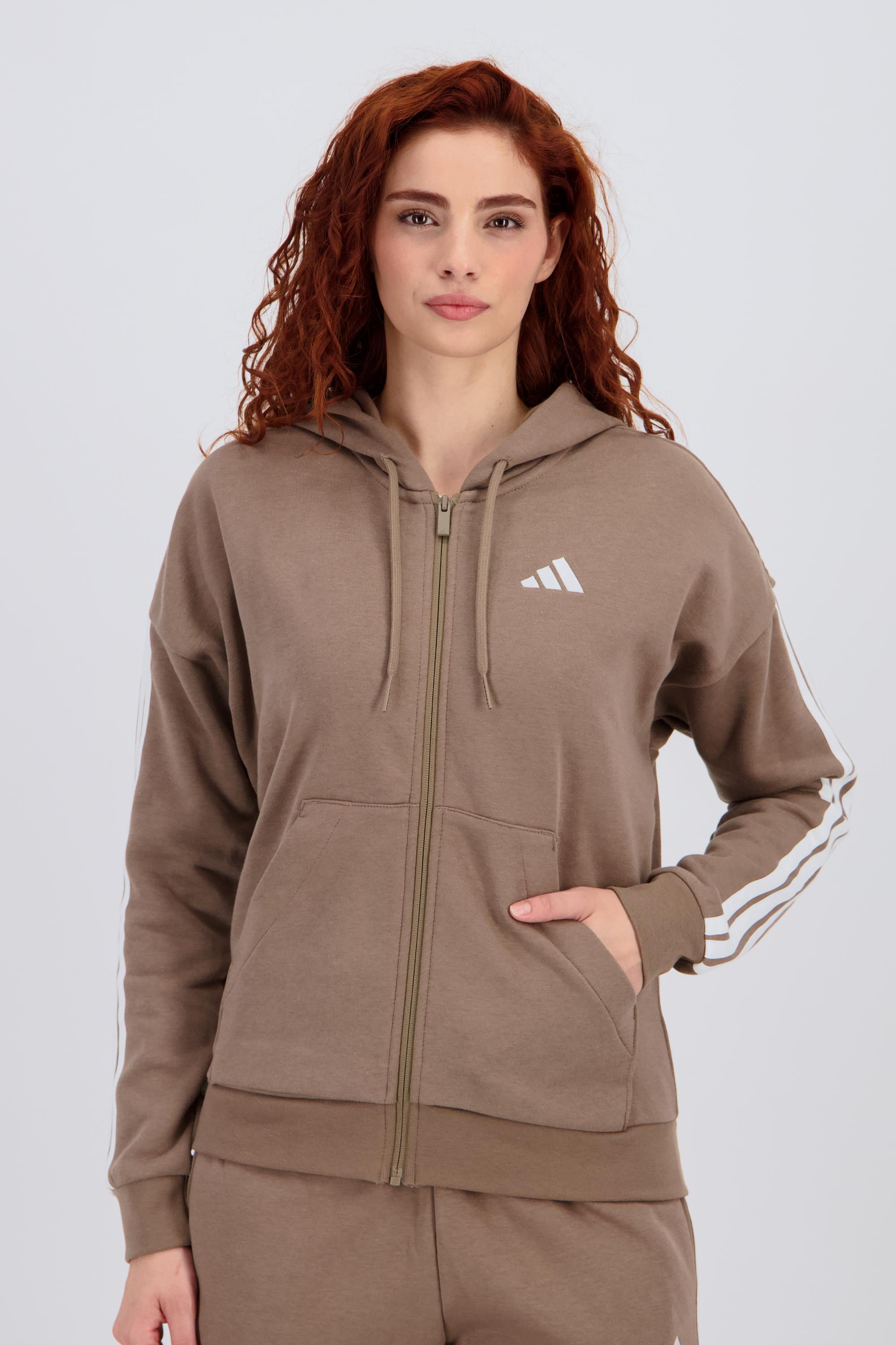 adidas 3s - Kaki - Sudadera Cremallera Mujer talla L