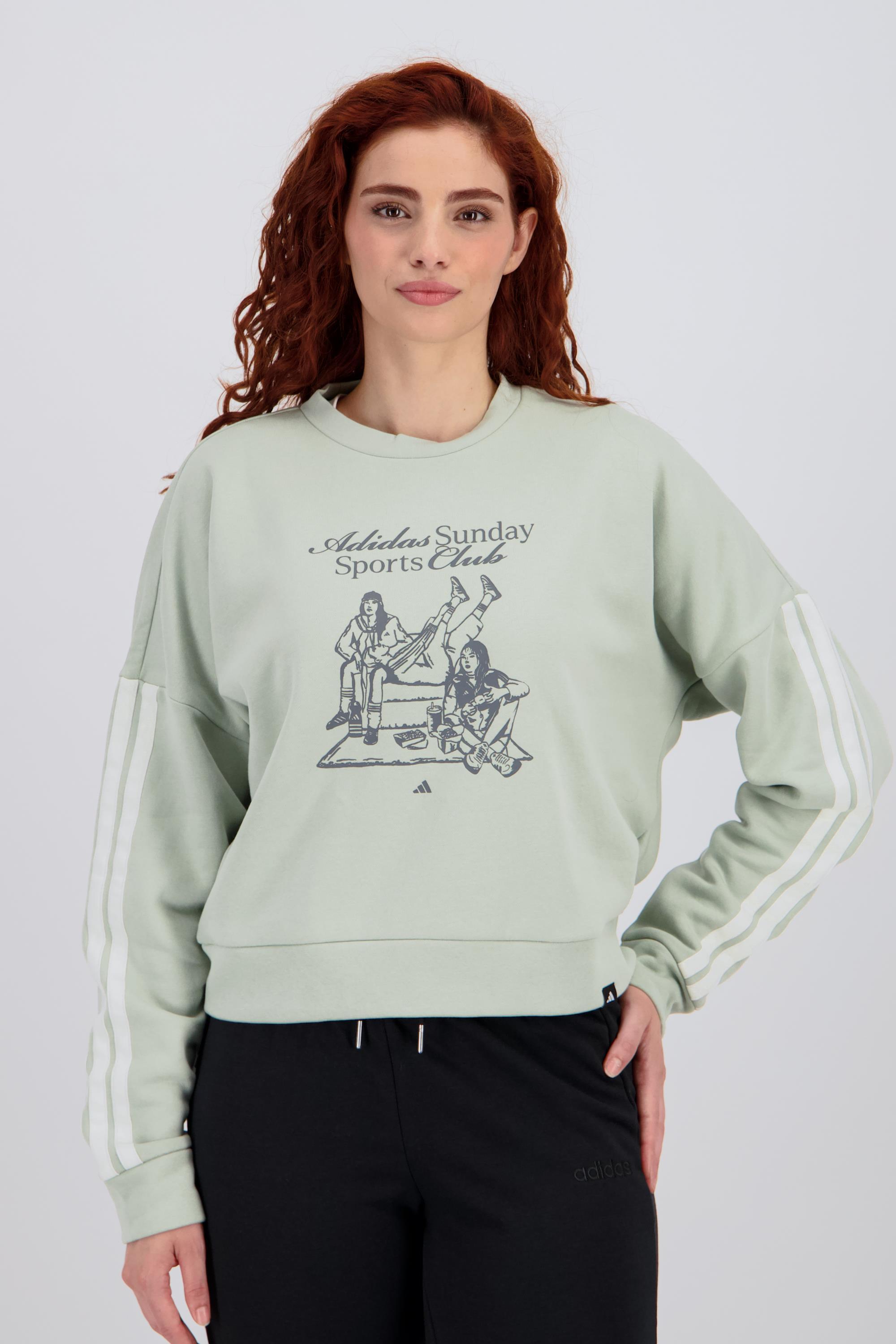 adidas Graphic - Verde - Sudadera Mujer talla L