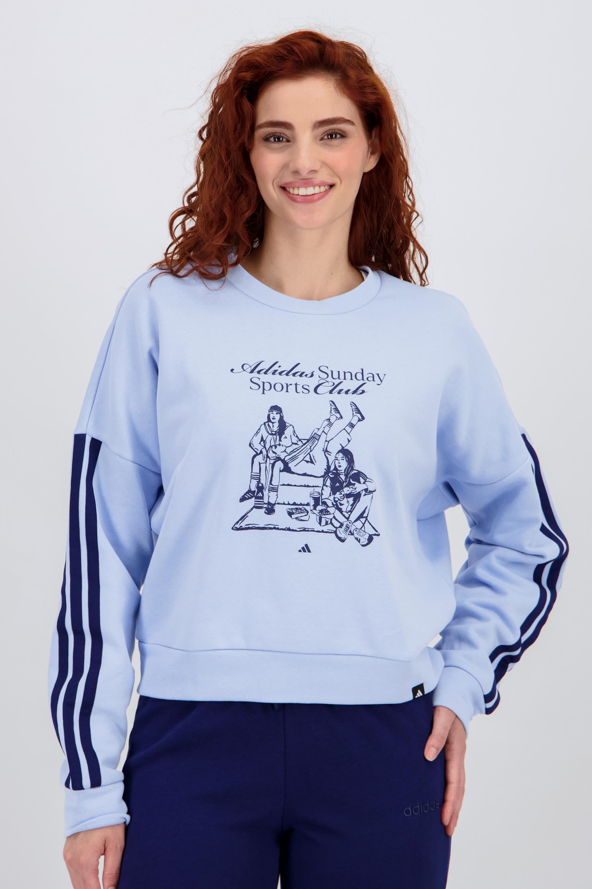 adidas Graphic - Azul - Sudadera Mujer talla L