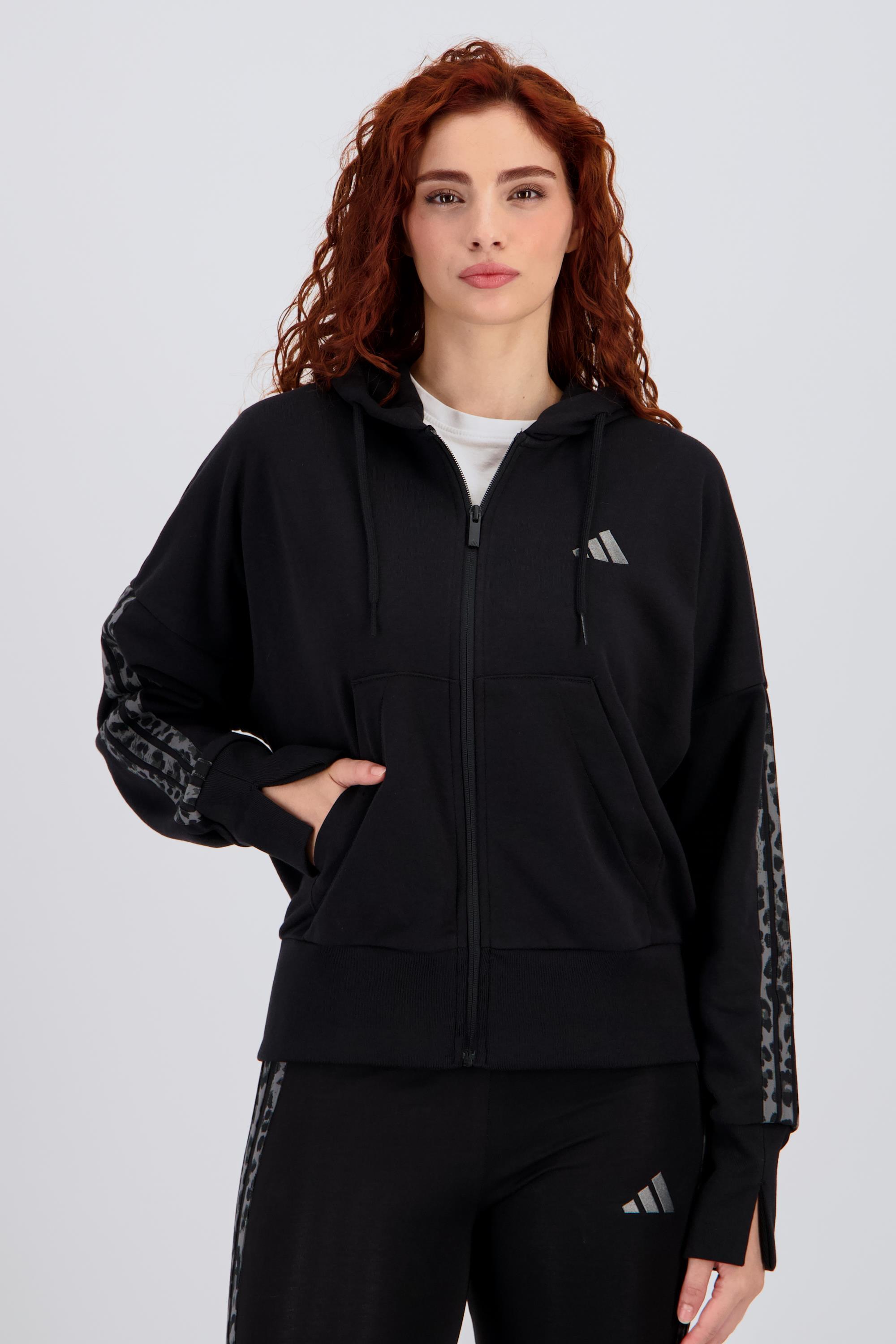 adidas 3s - Negro - Sudadera Cremallera Mujer talla L