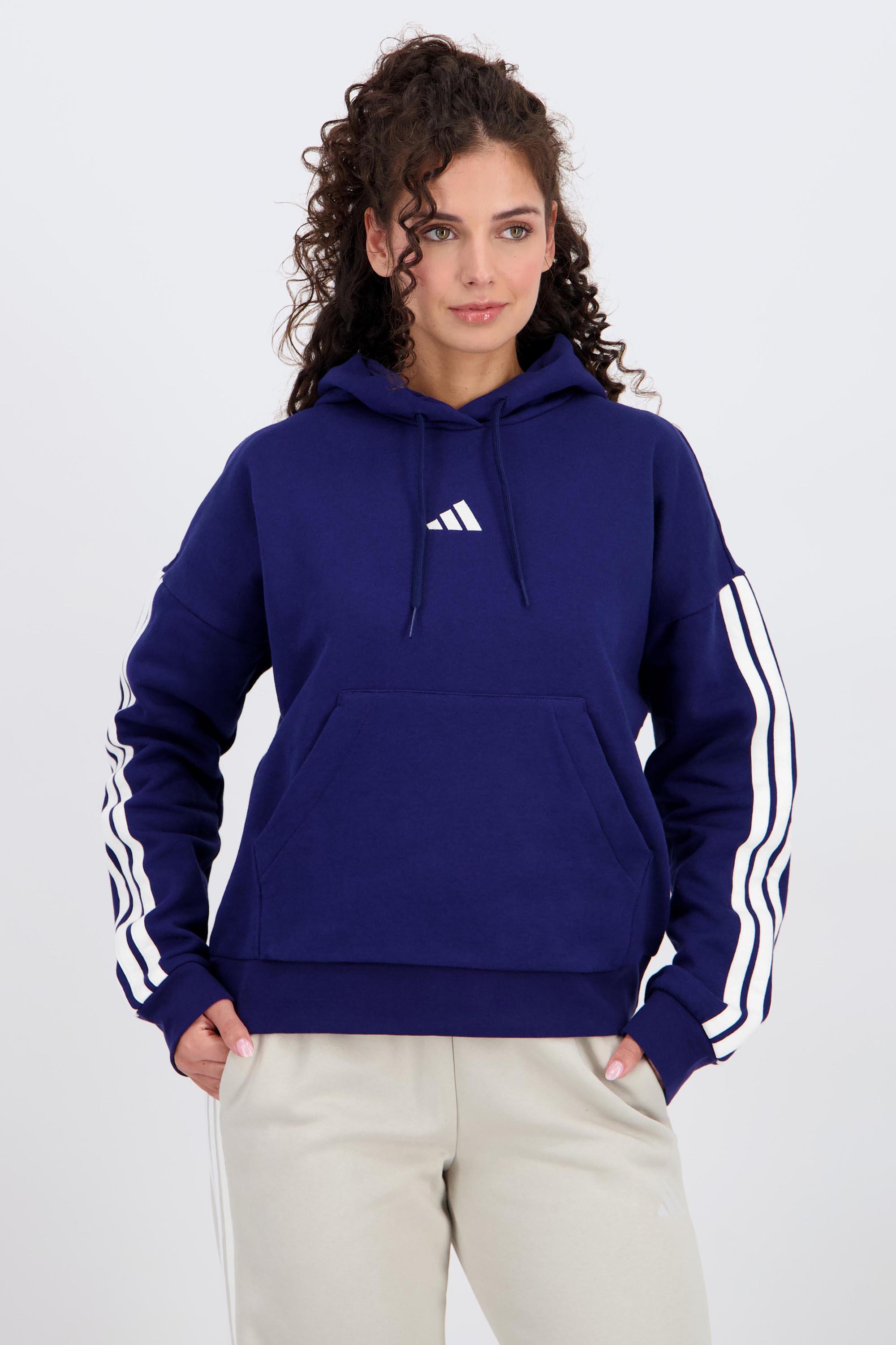 adidas 3s - Azul - Sudadera Capucha Mujer talla L