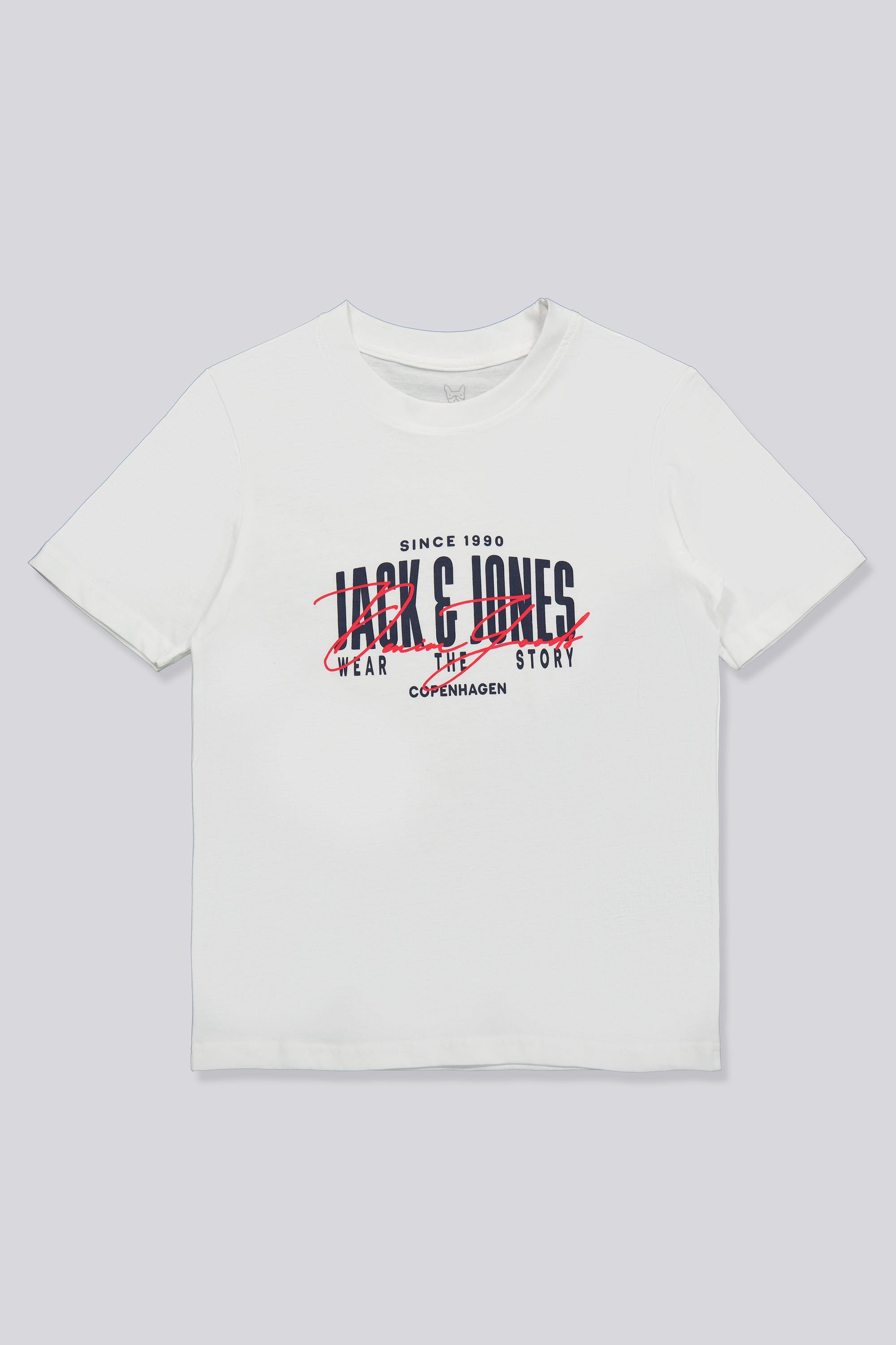 Camiseta Jack & Jones - Blanco - Camiseta Algodón Niño talla 14