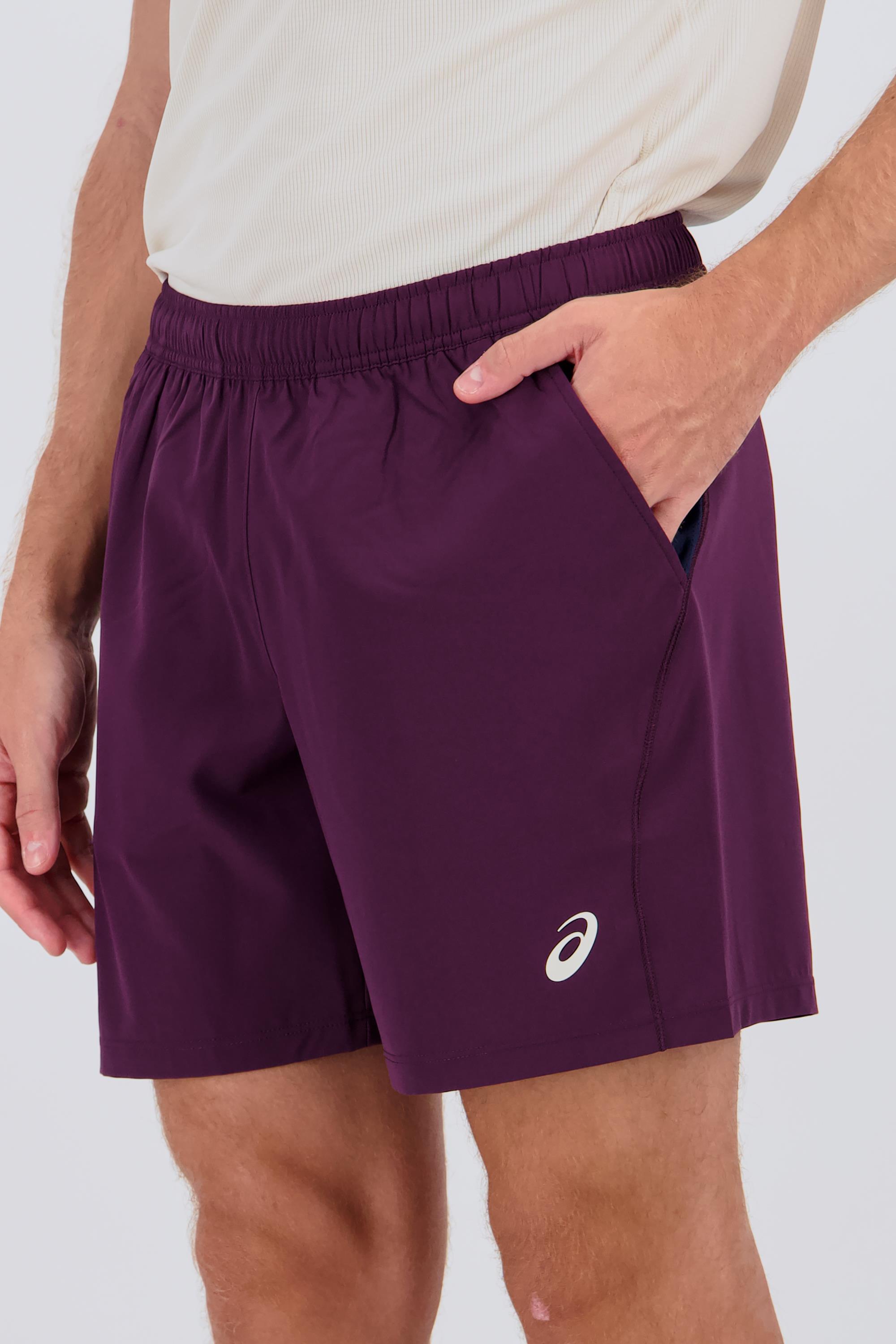 Pantalón Corto Asics - Rojo - Pantalón Tenis Hombre talla M