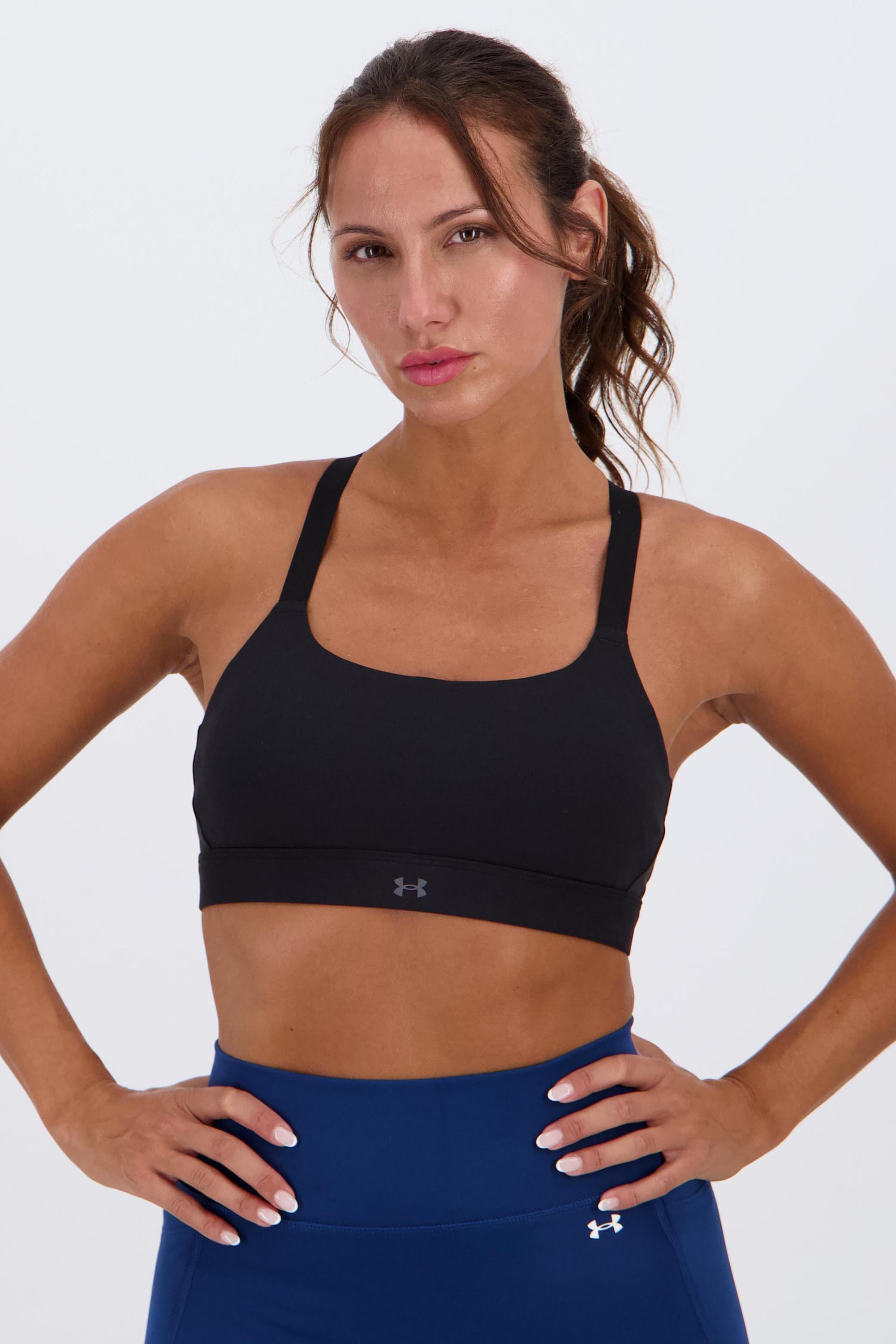 Top Deportivo Under Armour - Negro - Sujetador Espalda Cruzada talla L