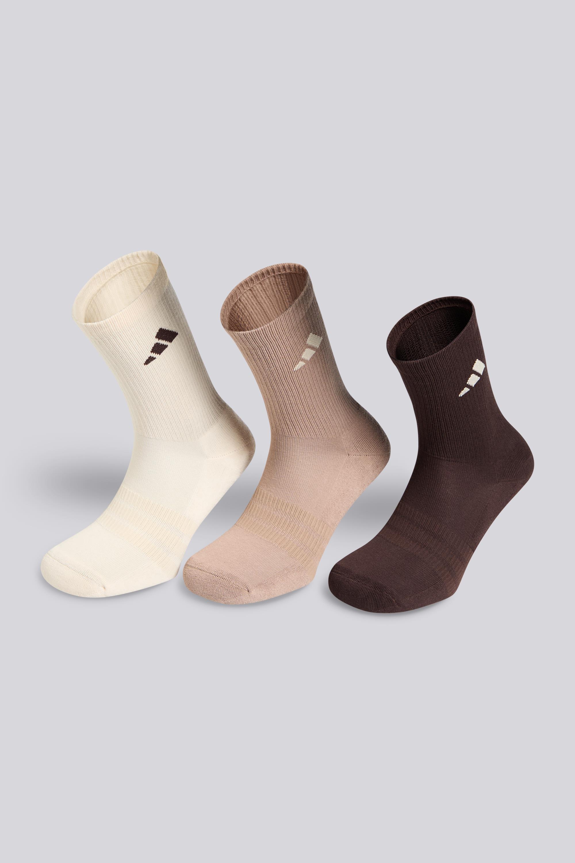 Calcetines Largos Deporte adidas - Pack 3 MKP talla 46-48