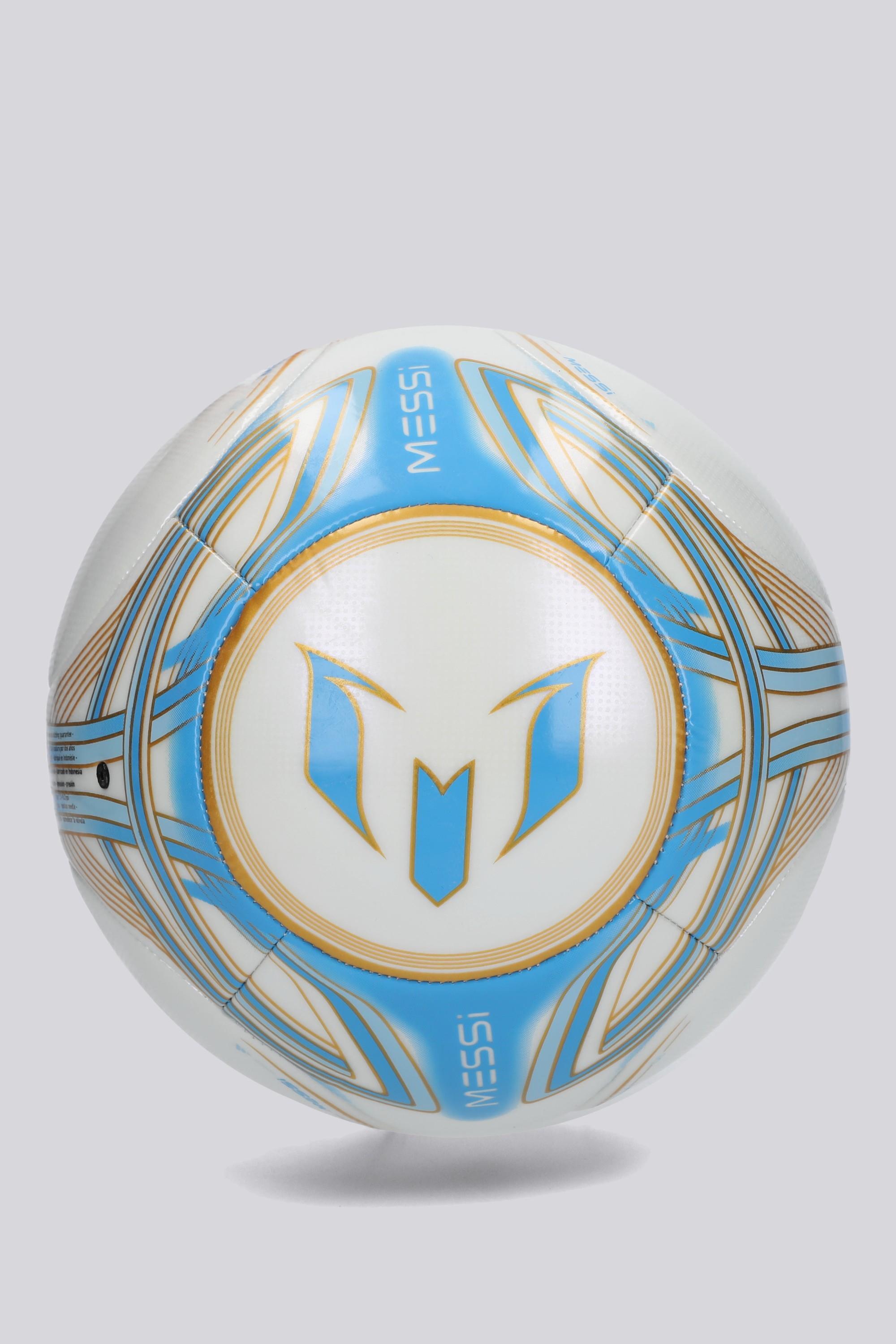 Balón Messi Club 3 Ivory / Semi Blue Burst / Icey Blue / Gold Metallic Unisex