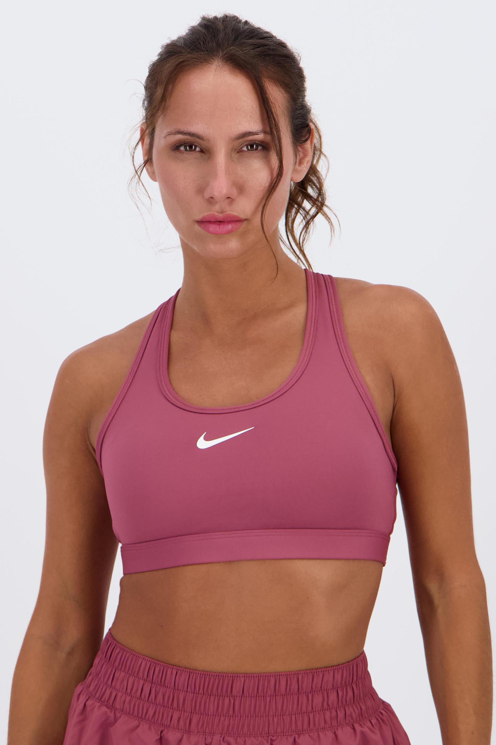 Nike Swoosh - Rojo - Sujetador Deportivo Mujer talla M