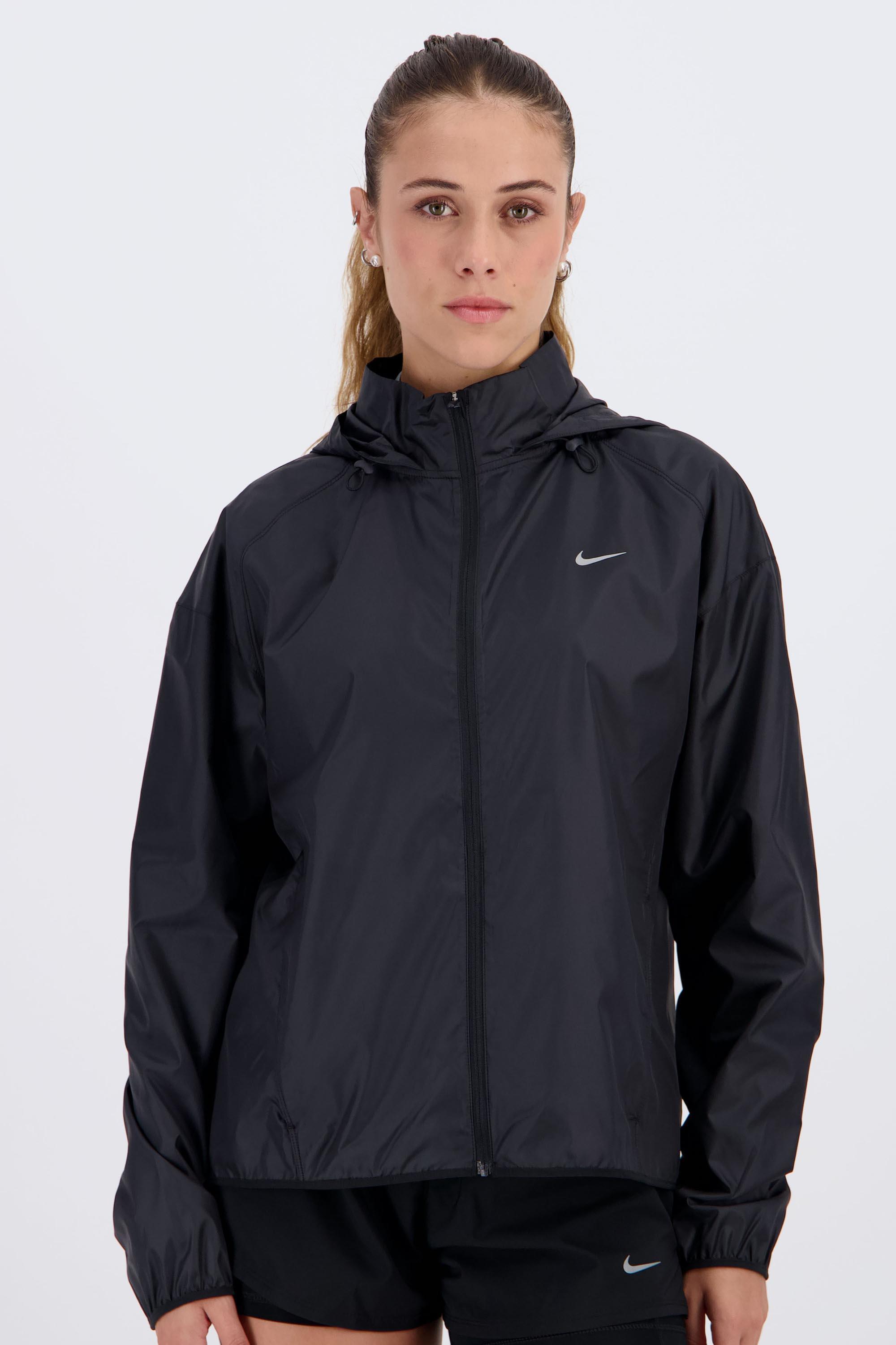 Cortaviento Capucha Nike - Negro Mujer talla L
