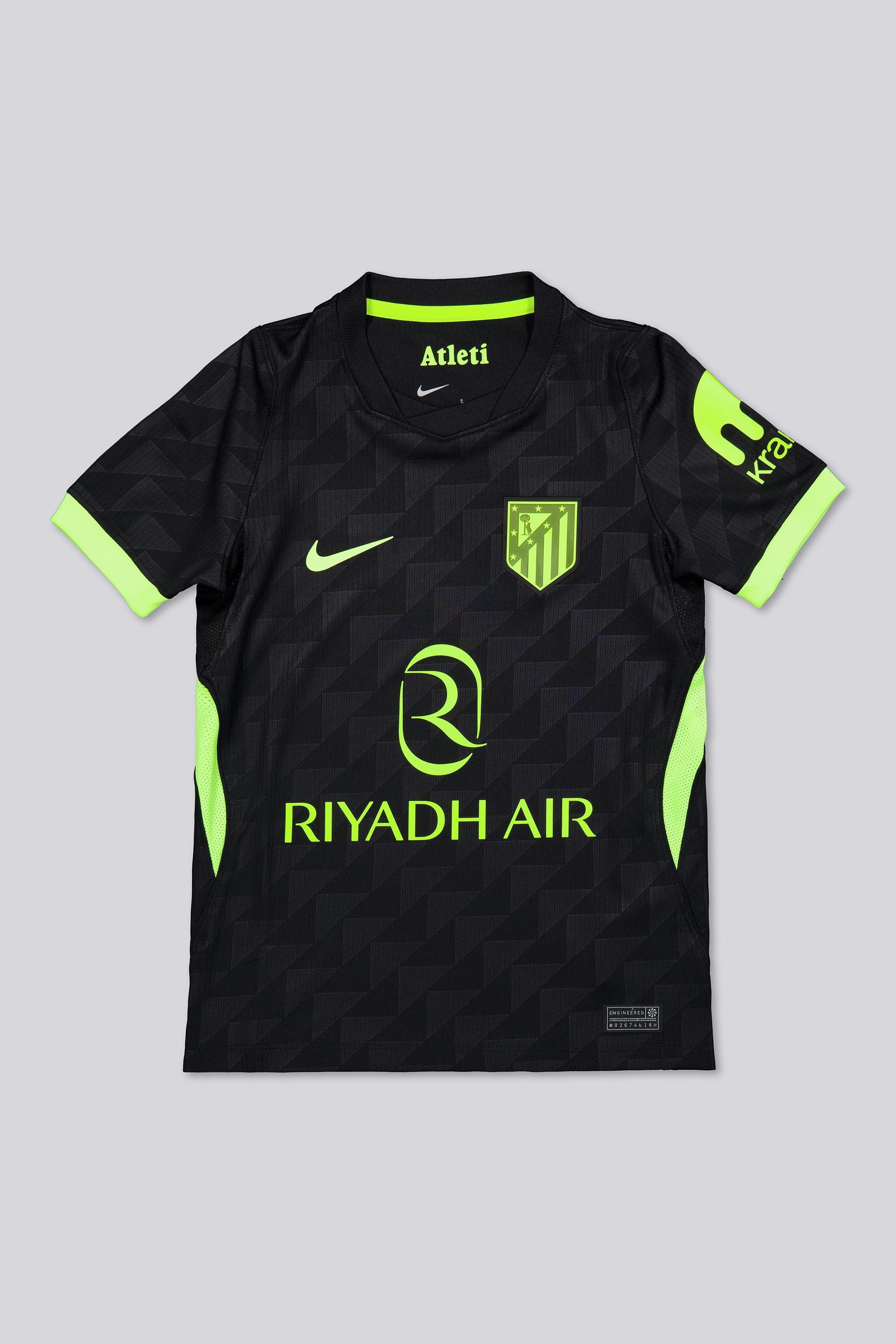 2ª Camiseta At. Madrid 26/27 Jr Negra talla 8/10