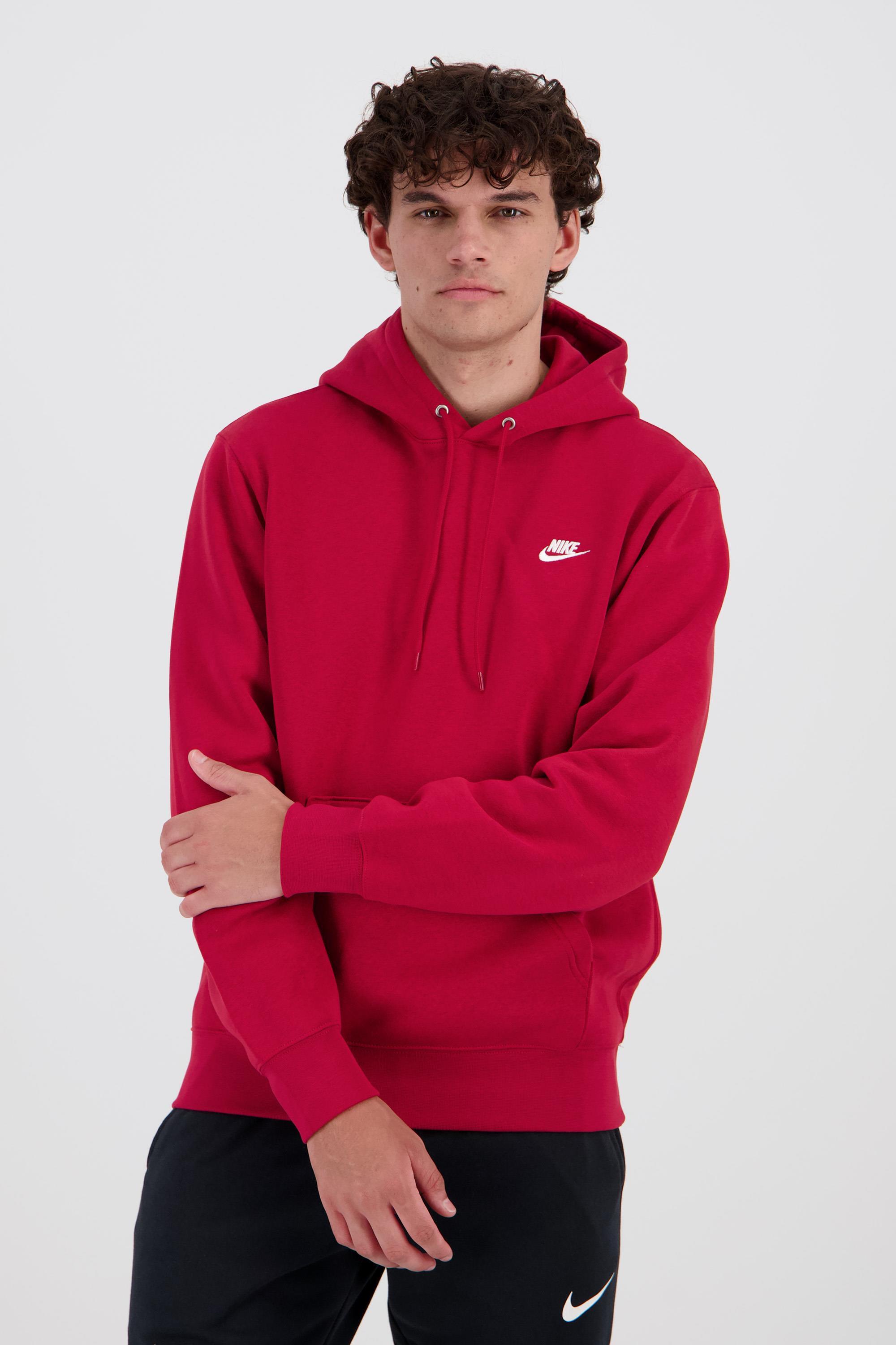 Nike Club - Rojo - Sudadera Capucha Hombre talla S