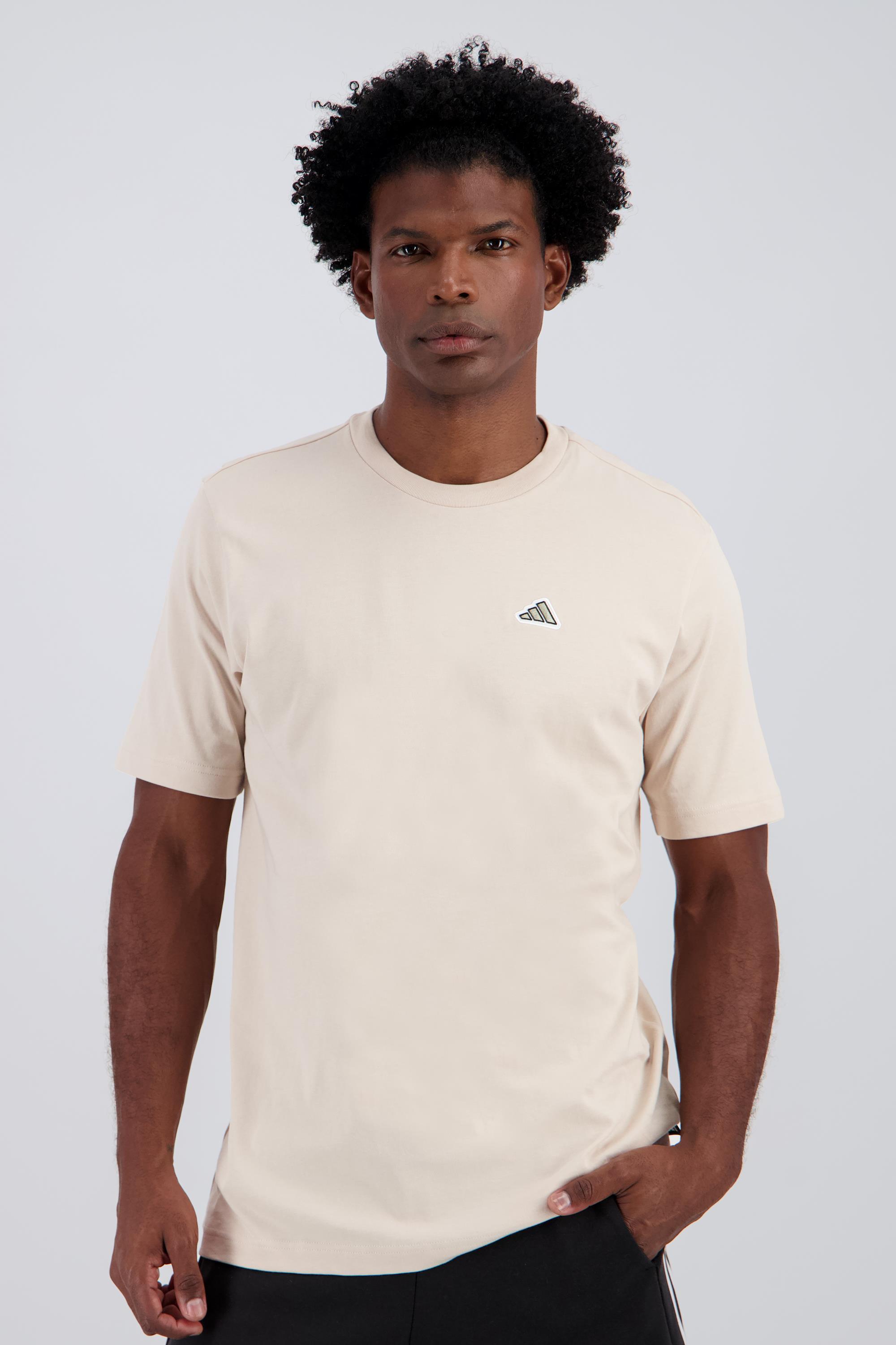T-shirt adidas - Bege - T-shirt Algodão Homem tamanho L