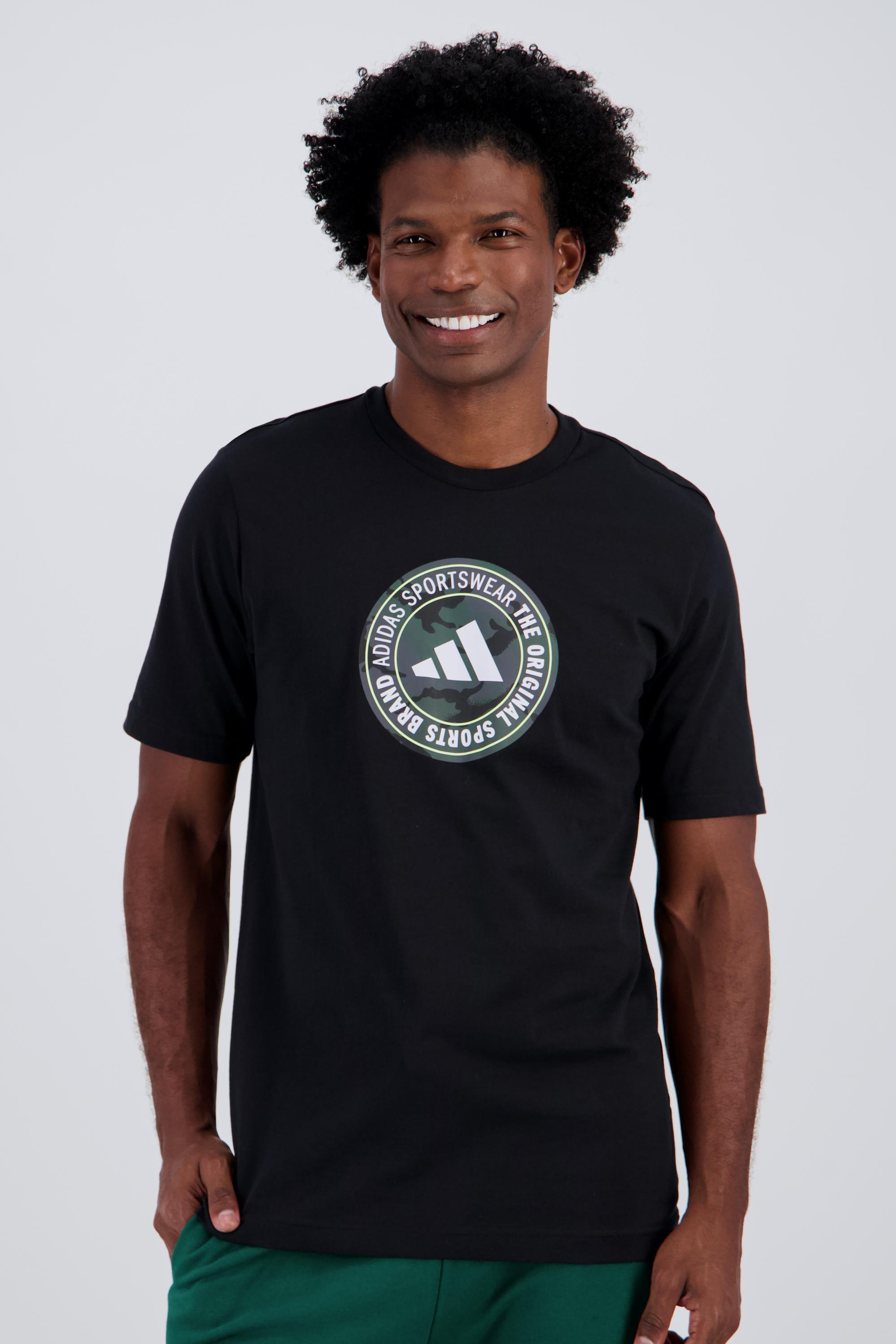 T-shirt adidas - Preto - T-shirt Algodão Homem tamanho 2XL