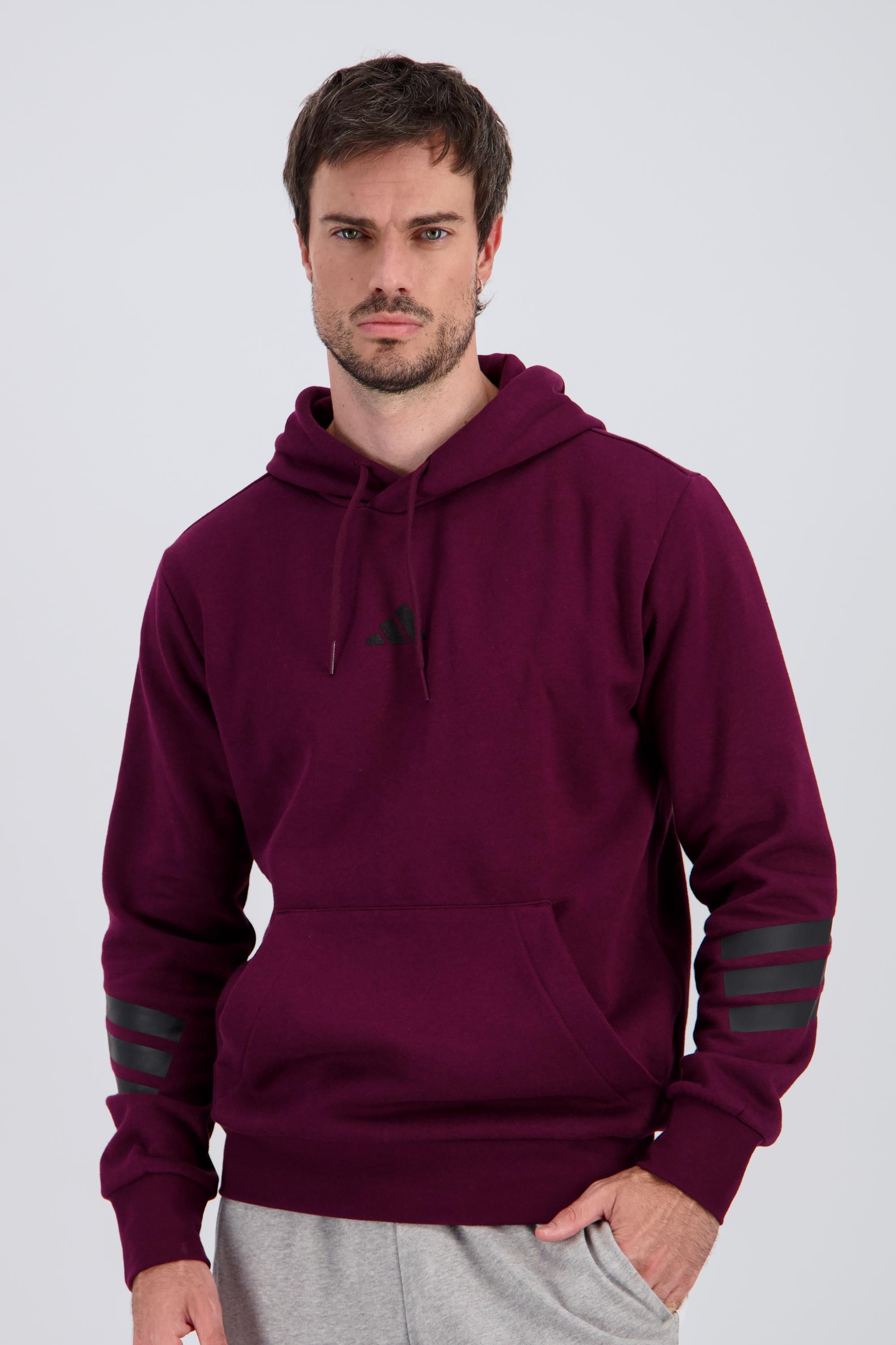 adidas Icon - Rojo - Sudadera Capucha Hombre talla L