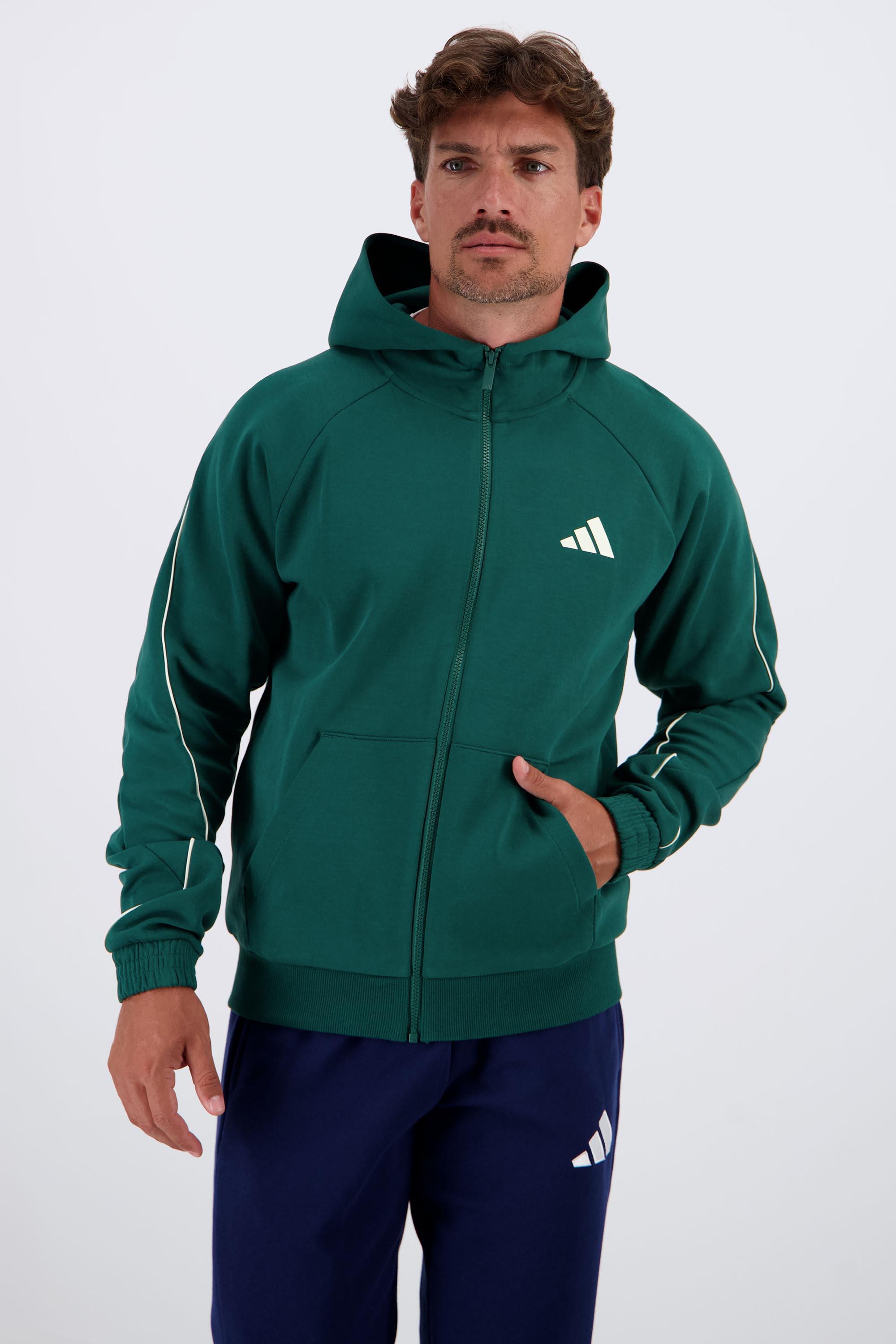 adidas Stadium - Verde - Sudadera Cremallera Hombre talla L